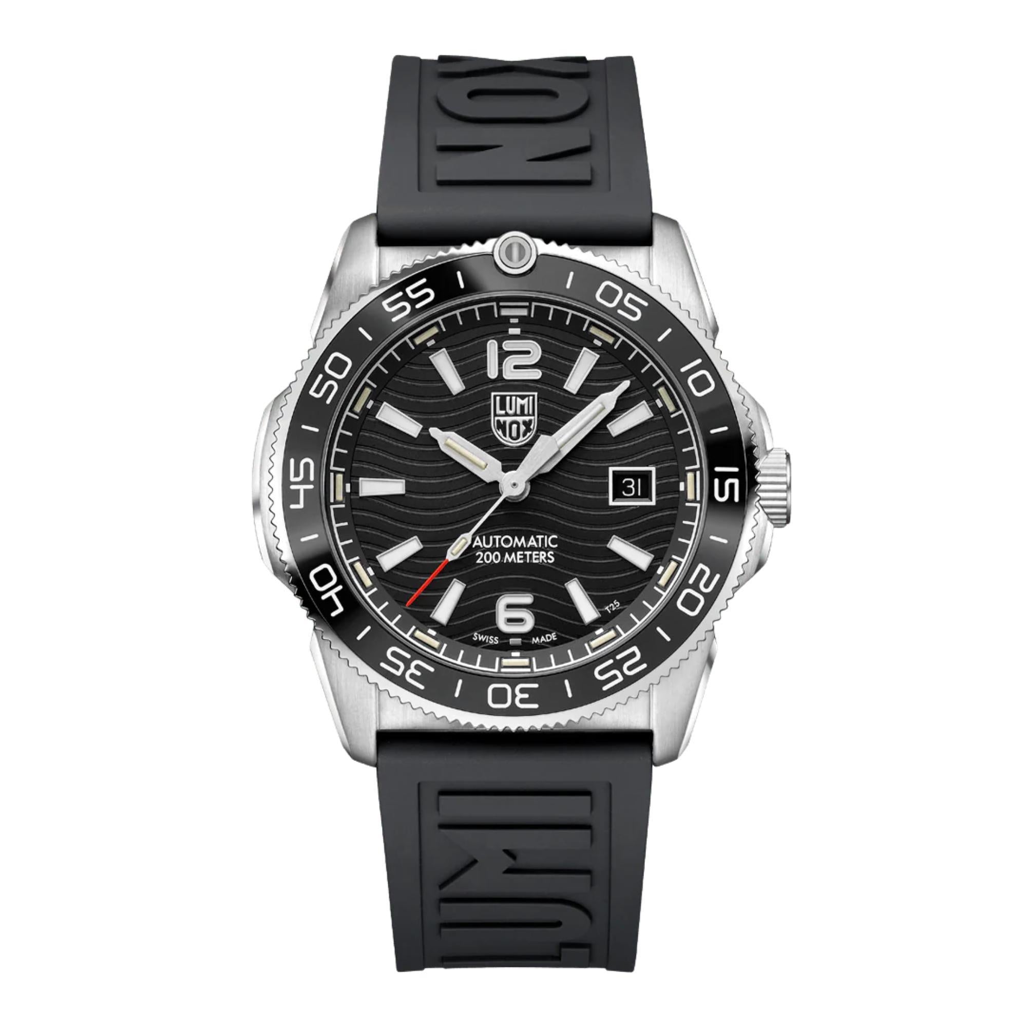 Luminox Pacific Diver Automatik-Uhr mit schwarzem Zifferblatt aus Edelstahl für Herren XS.3101