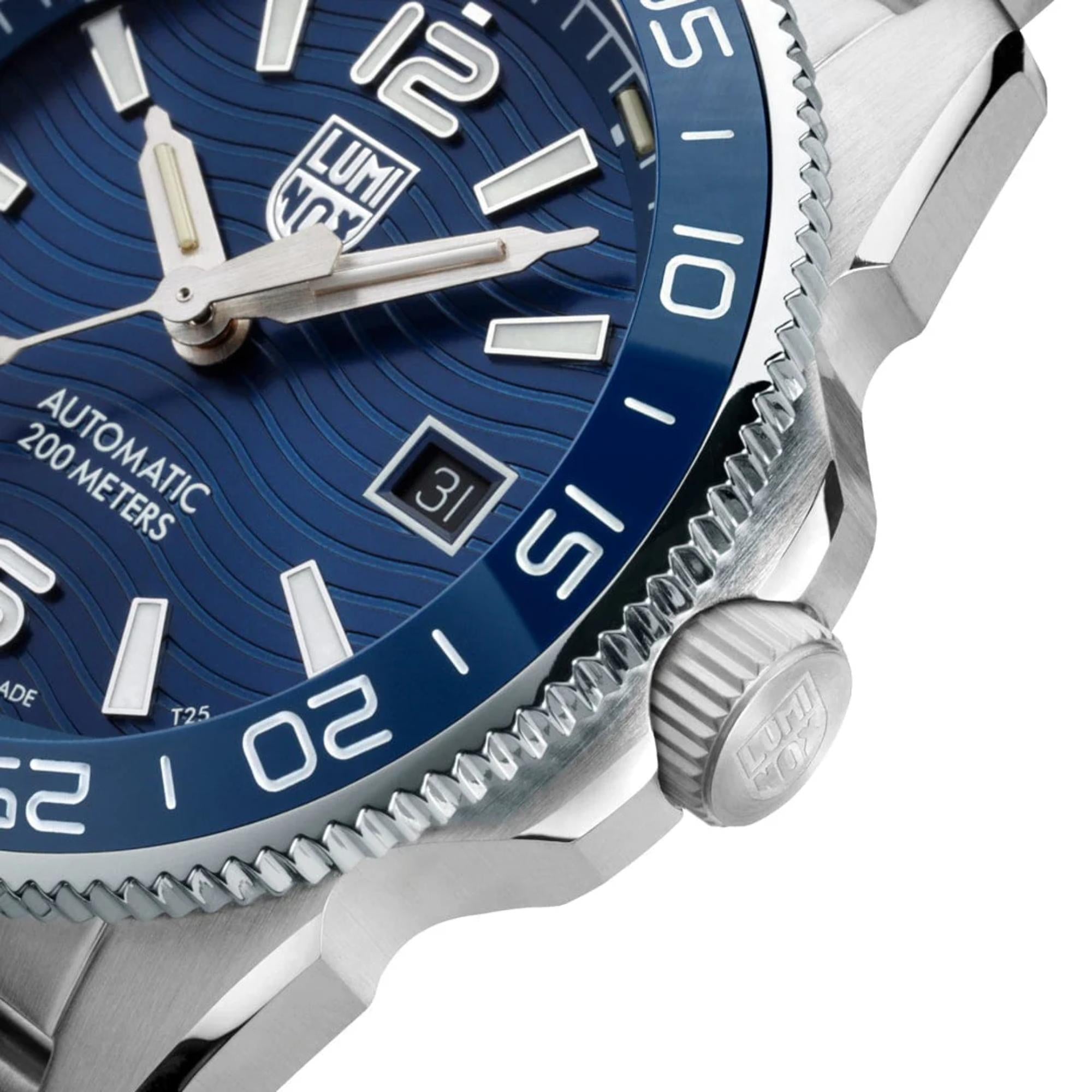Luminox Pacific Diver Automatik-Uhr aus Edelstahl mit blauem Zifferblatt für Herren XS.3104