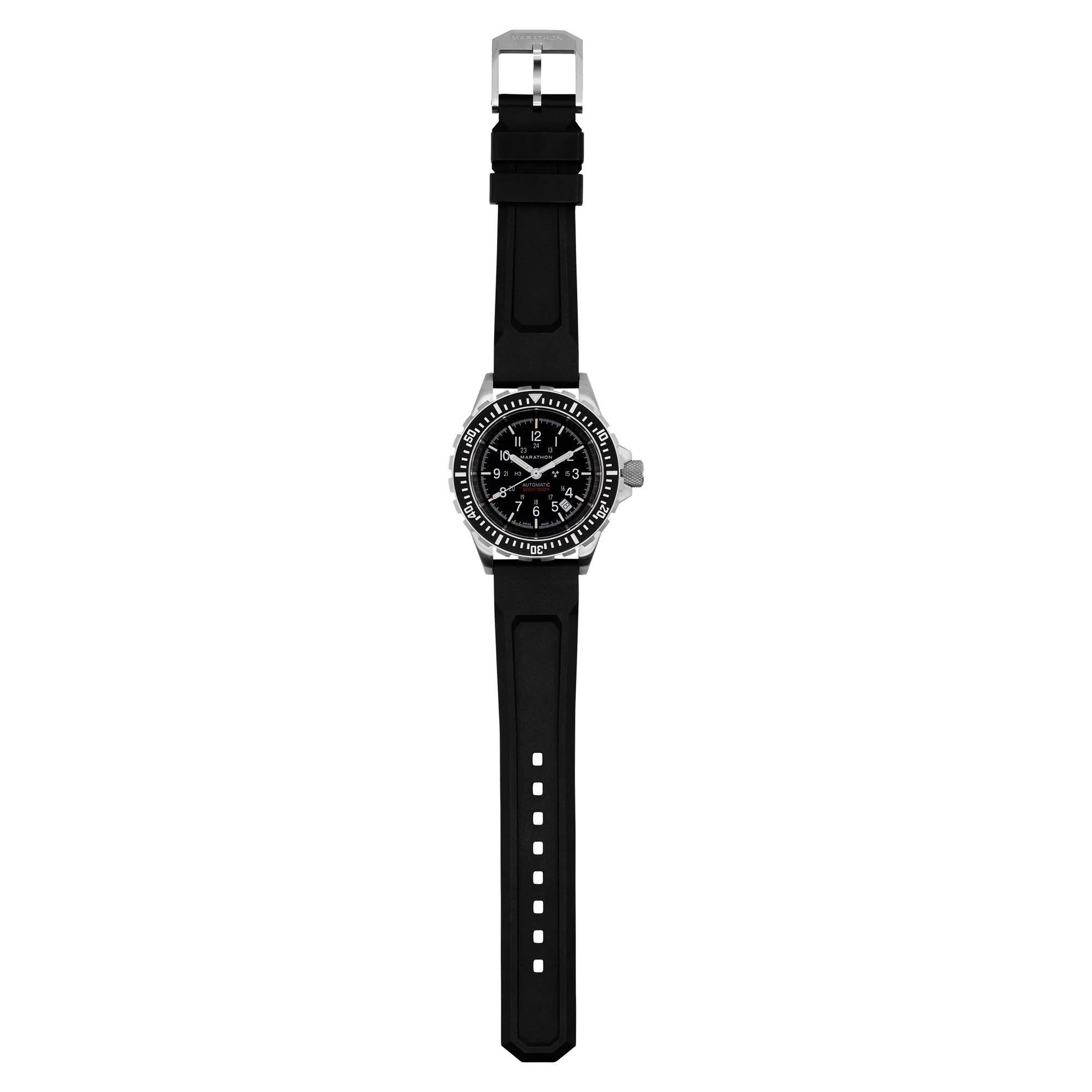 Marathon Große Taucher Automatik Edelstahl Schwarzes Zifferblatt Herren Uhr (GSAR) WW194006SS-0130
