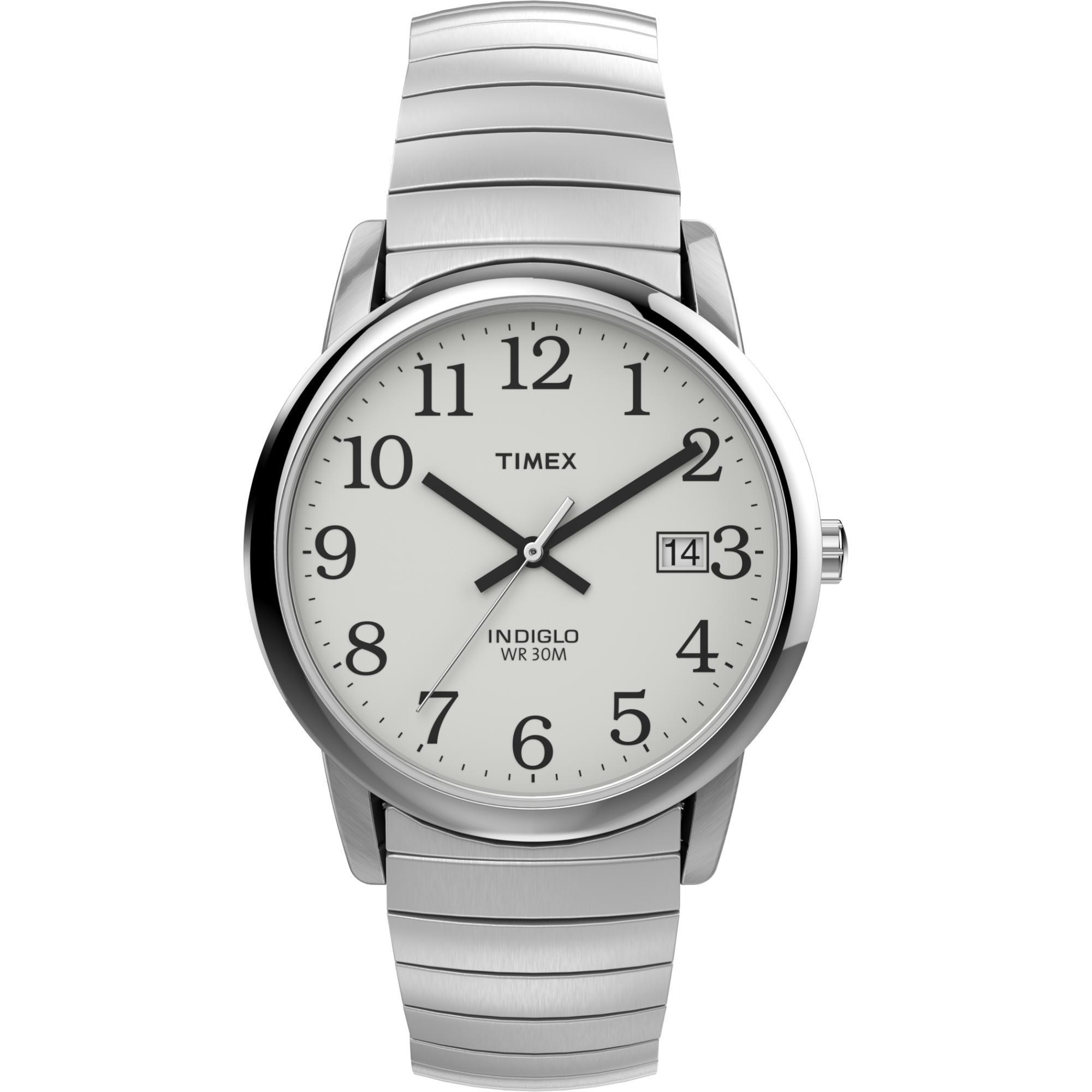 Timex Easy Reader 35mm White Dial Steel Mens Quartz Watch T2H451