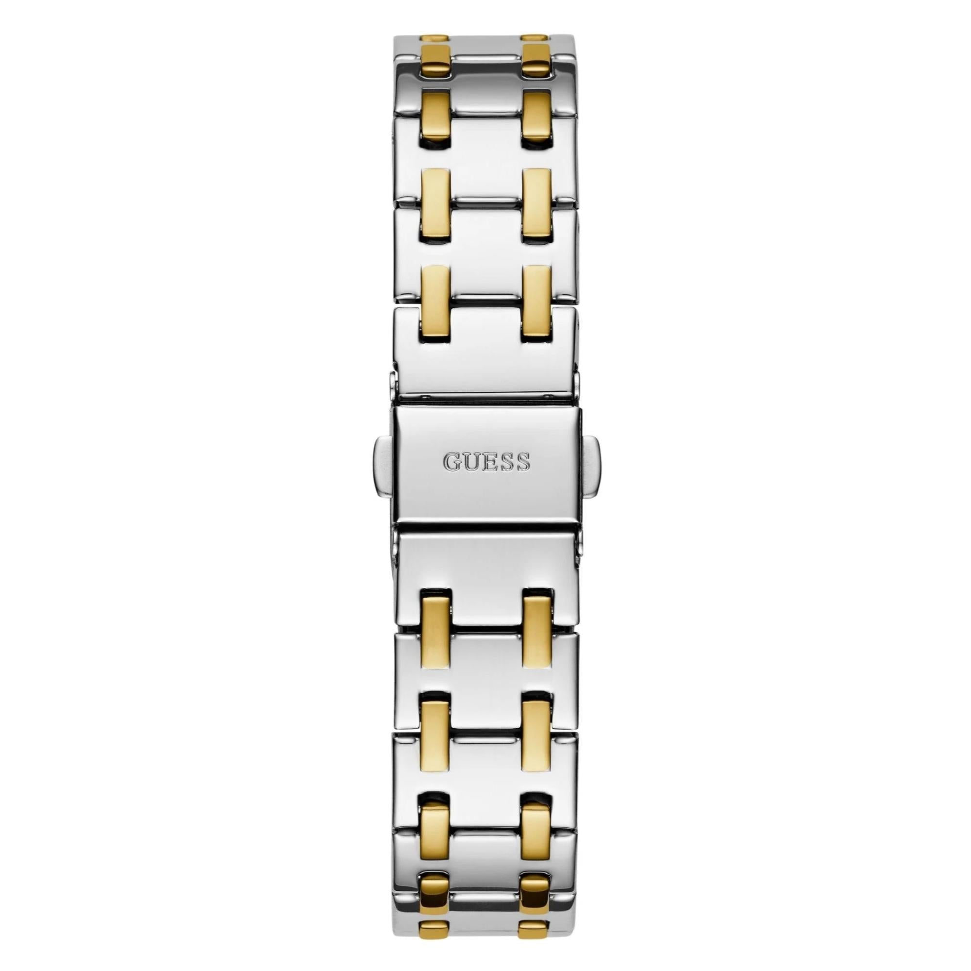 GUESS Two-Tone Stainless Steel Analog Black Dial Ladies Watch GW0770L4