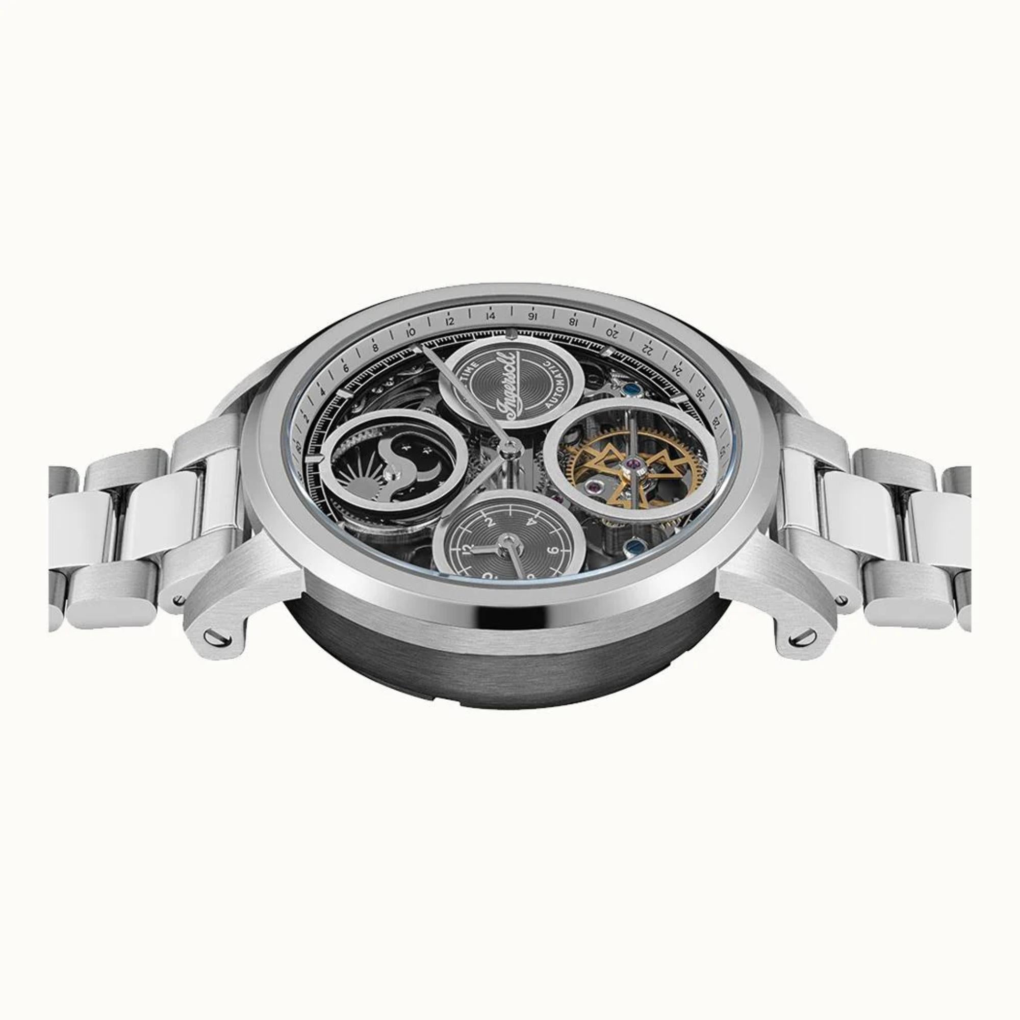 Ingersoll 1892 The Arc Automatic Silver Dial Steel Strap Men’s Watch I16002