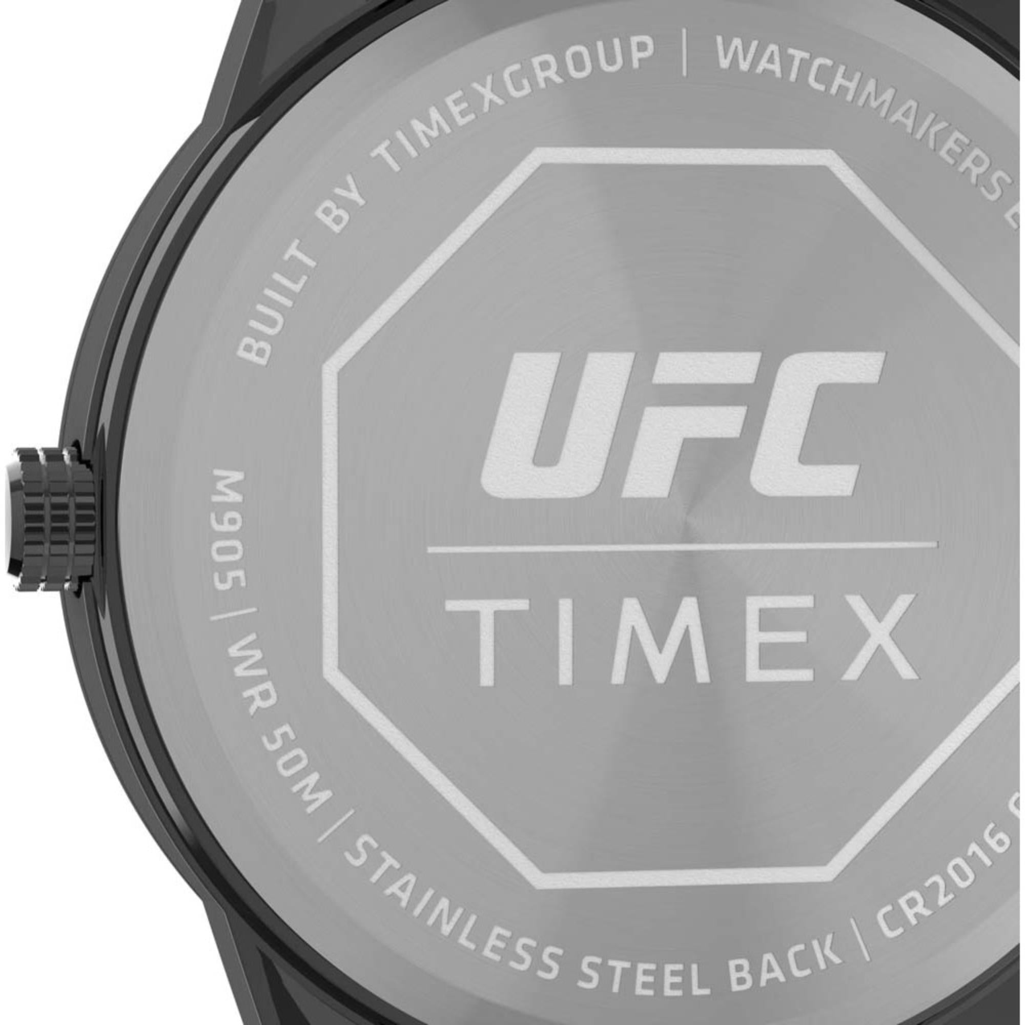 Timex UFC 42mm Black Dial Steel Mens Quartz Watch TW2V56200
