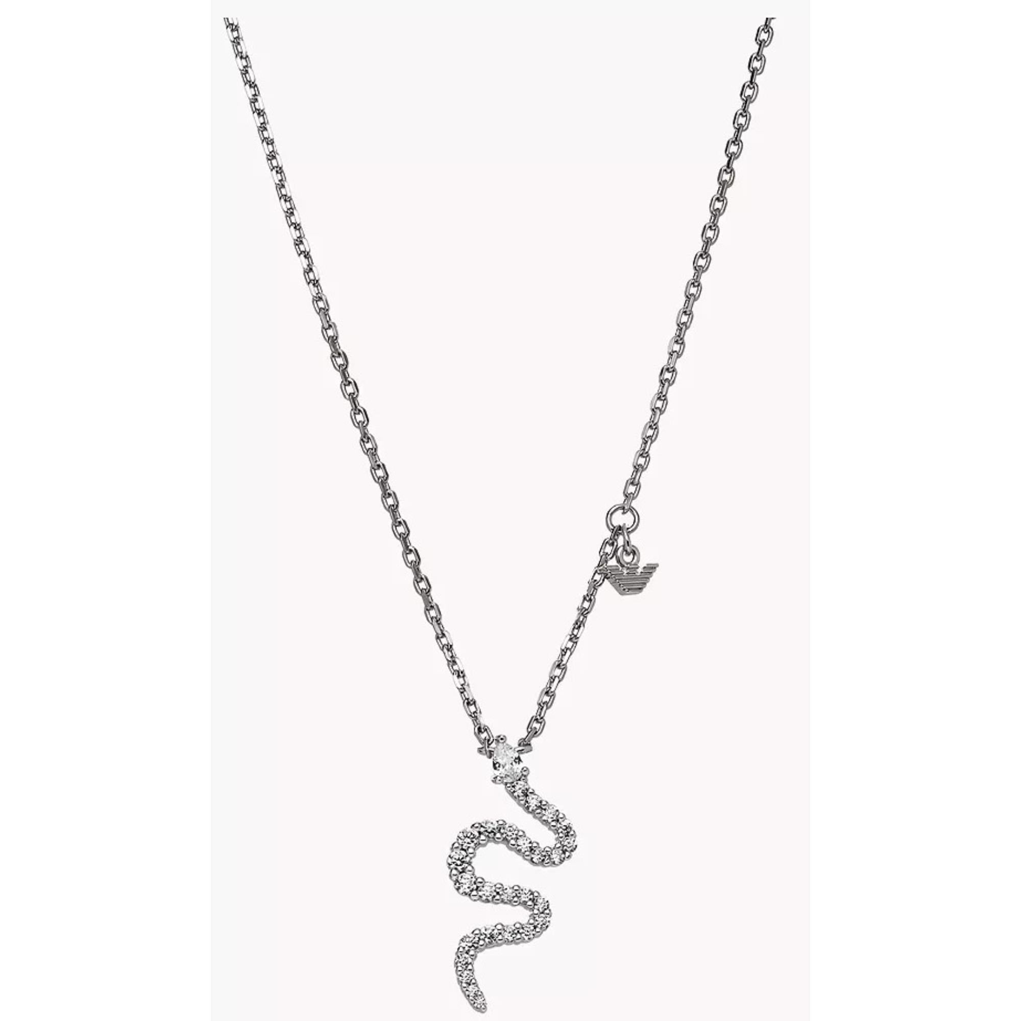 Emporio Armani Sterlingsilber Anhängerhalskette für Frauen EG3611040