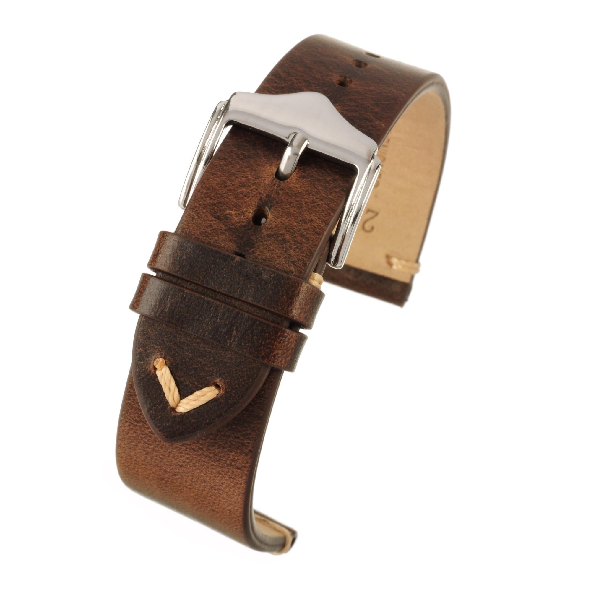 LBS Brown Vintage Watch Strap WV105/18