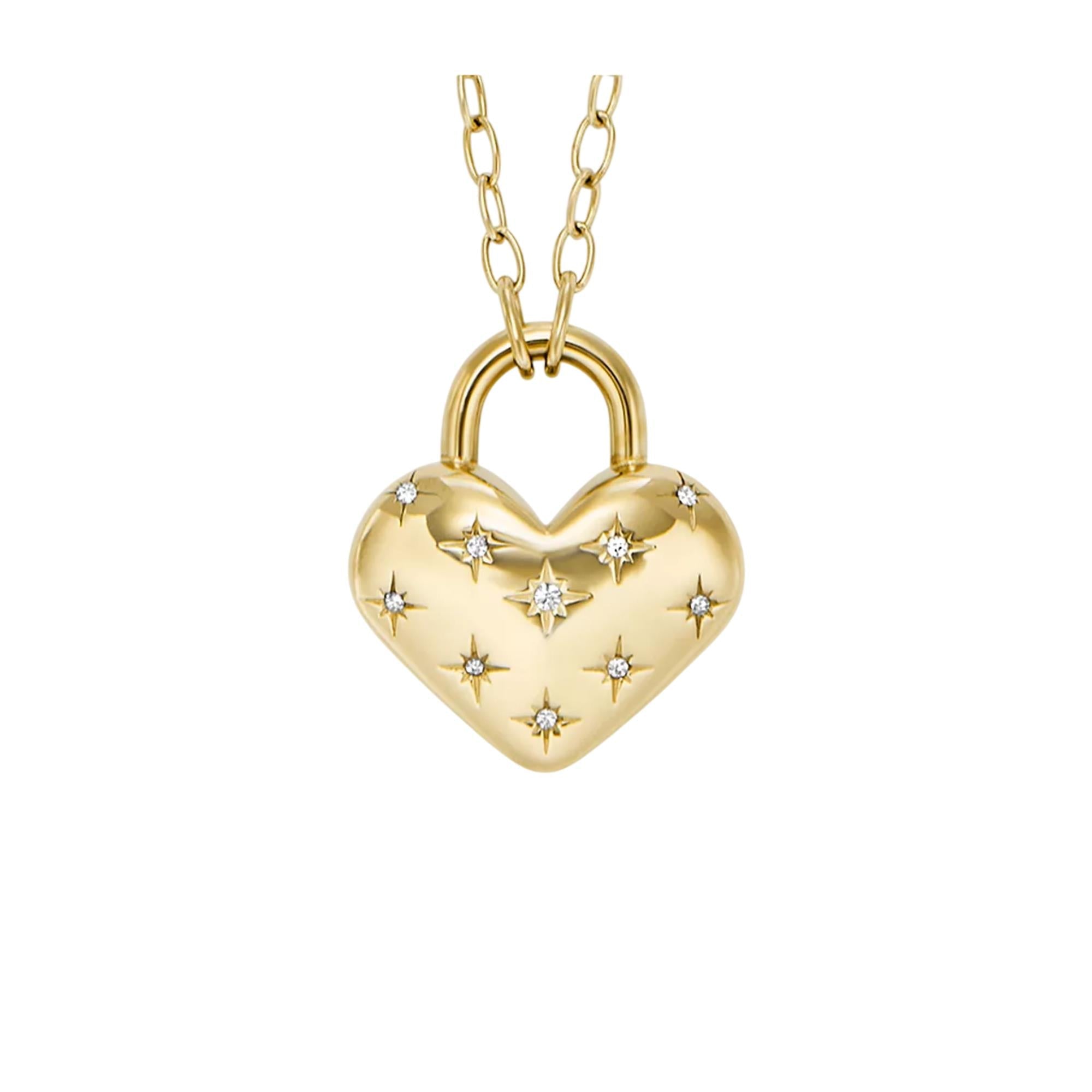 Fossil Sadie All My Love Gold-Ton Edelstahl Herz Anhänger Damenkette JF04829710