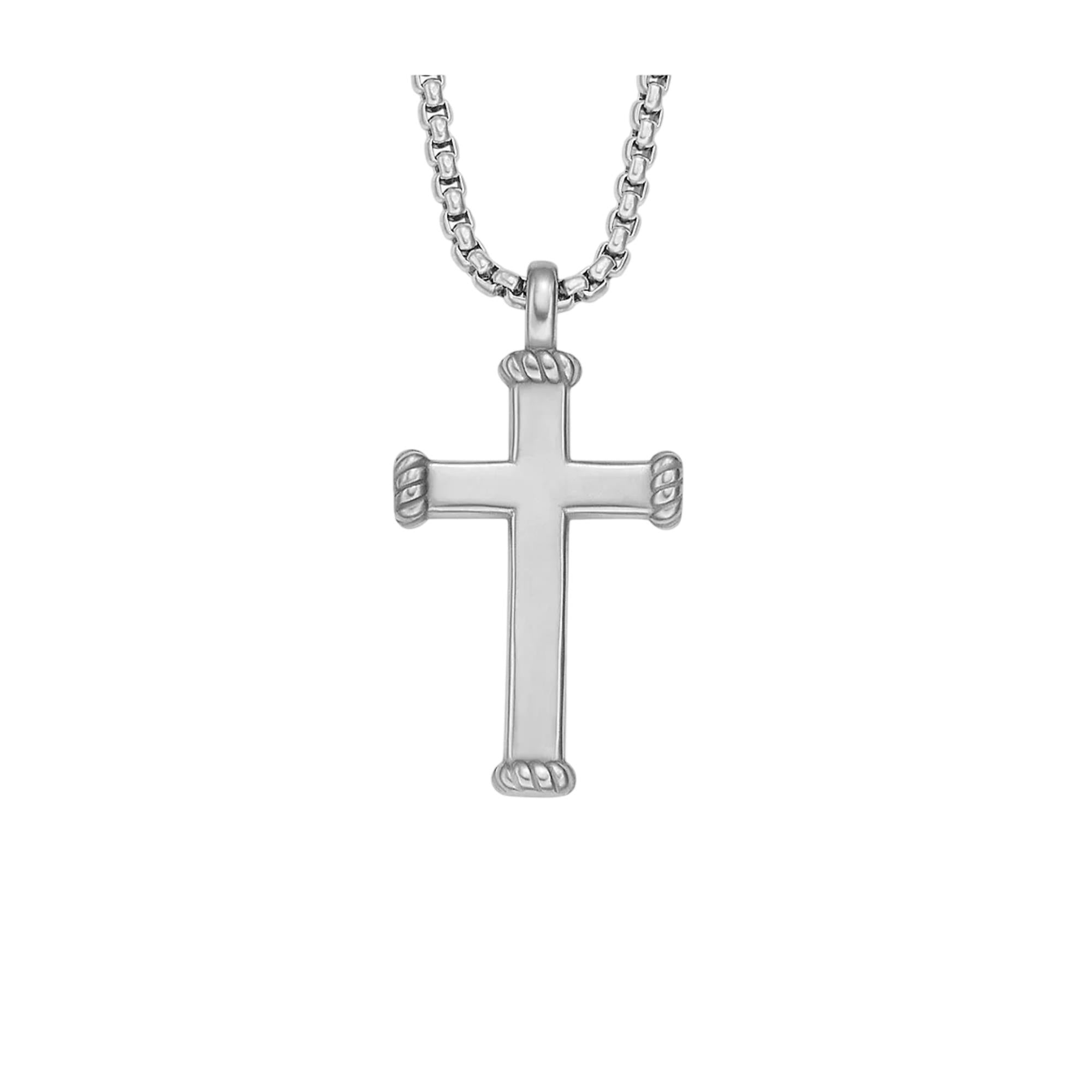Fossil Stainless Steel Pendant Men's Necklace JF04401040