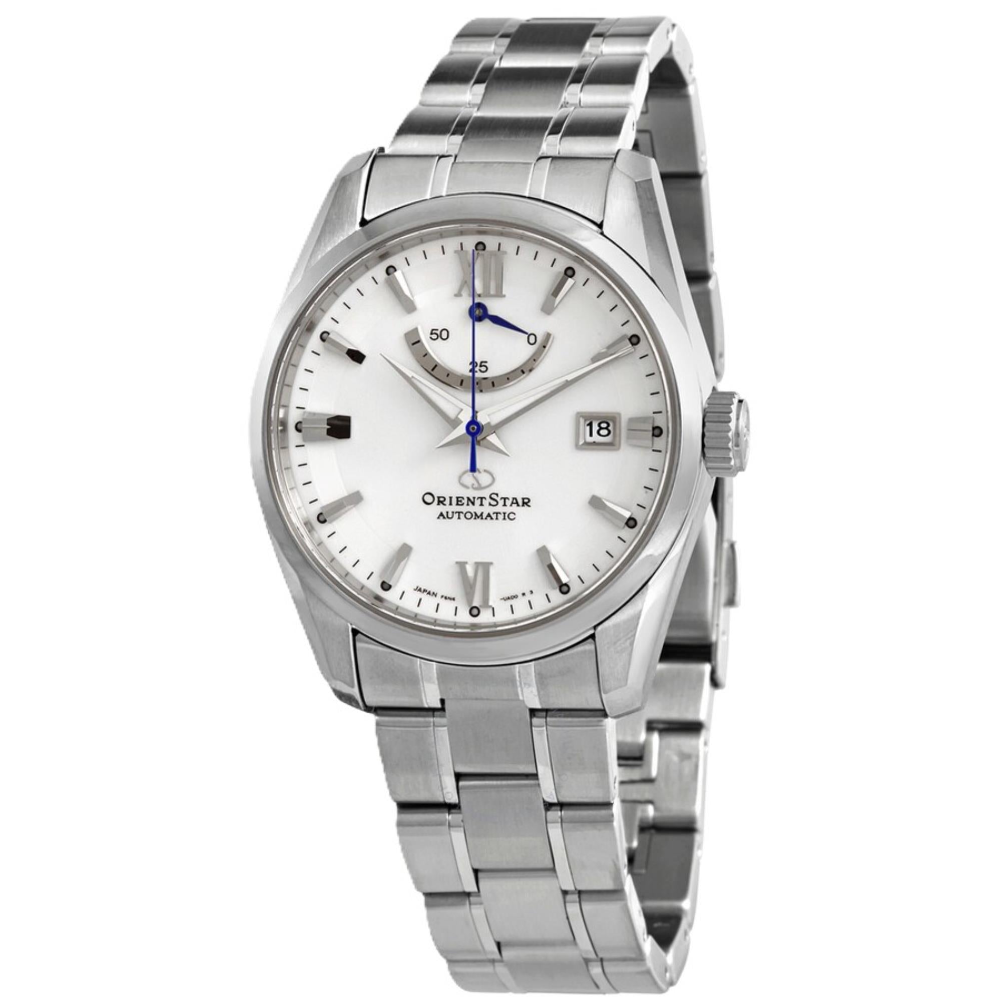 Orient Star Contemporary 39mm Gangreserve silbernes Zifferblatt Stahl Herren Automatik Uhr RE-AU0006S00B