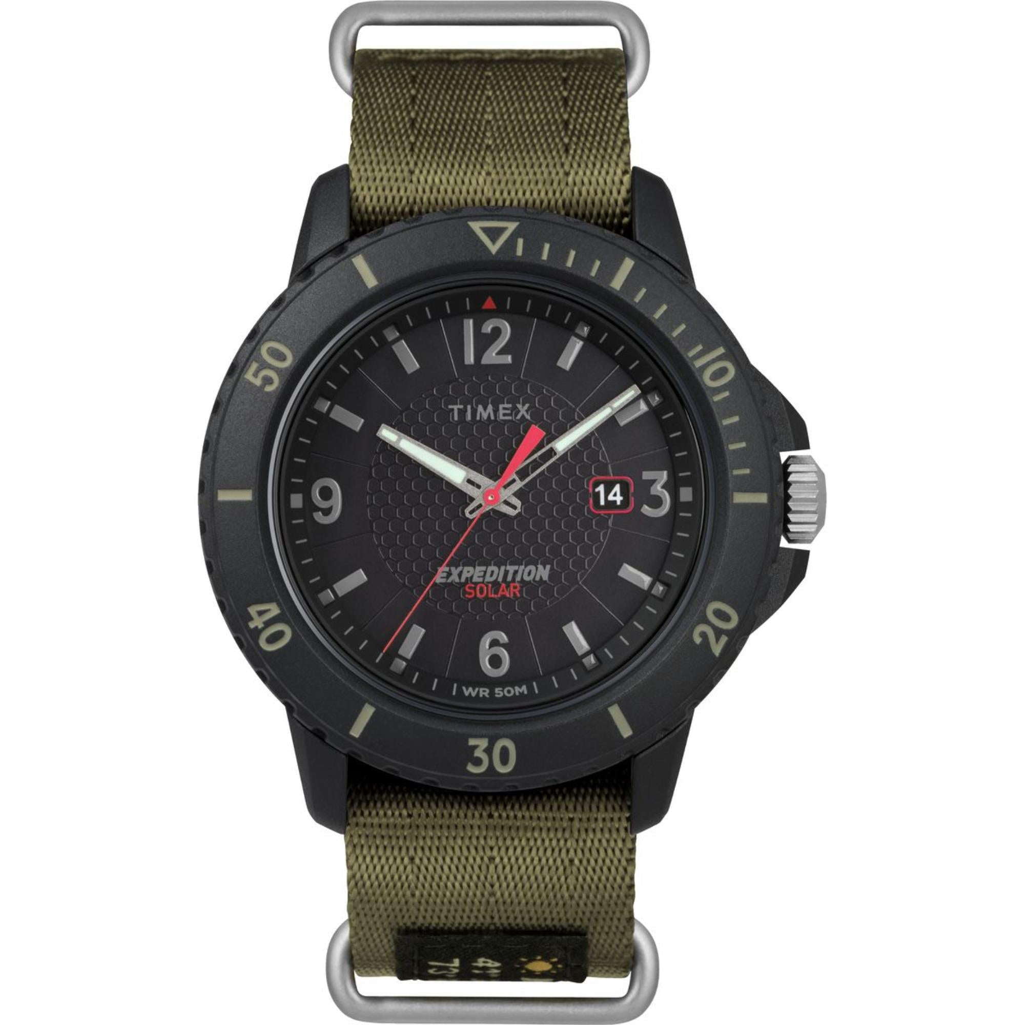 Timex Expedition Gallatin Schwarz Zifferblatt Stoffarmband Herren Uhr TW4B14500