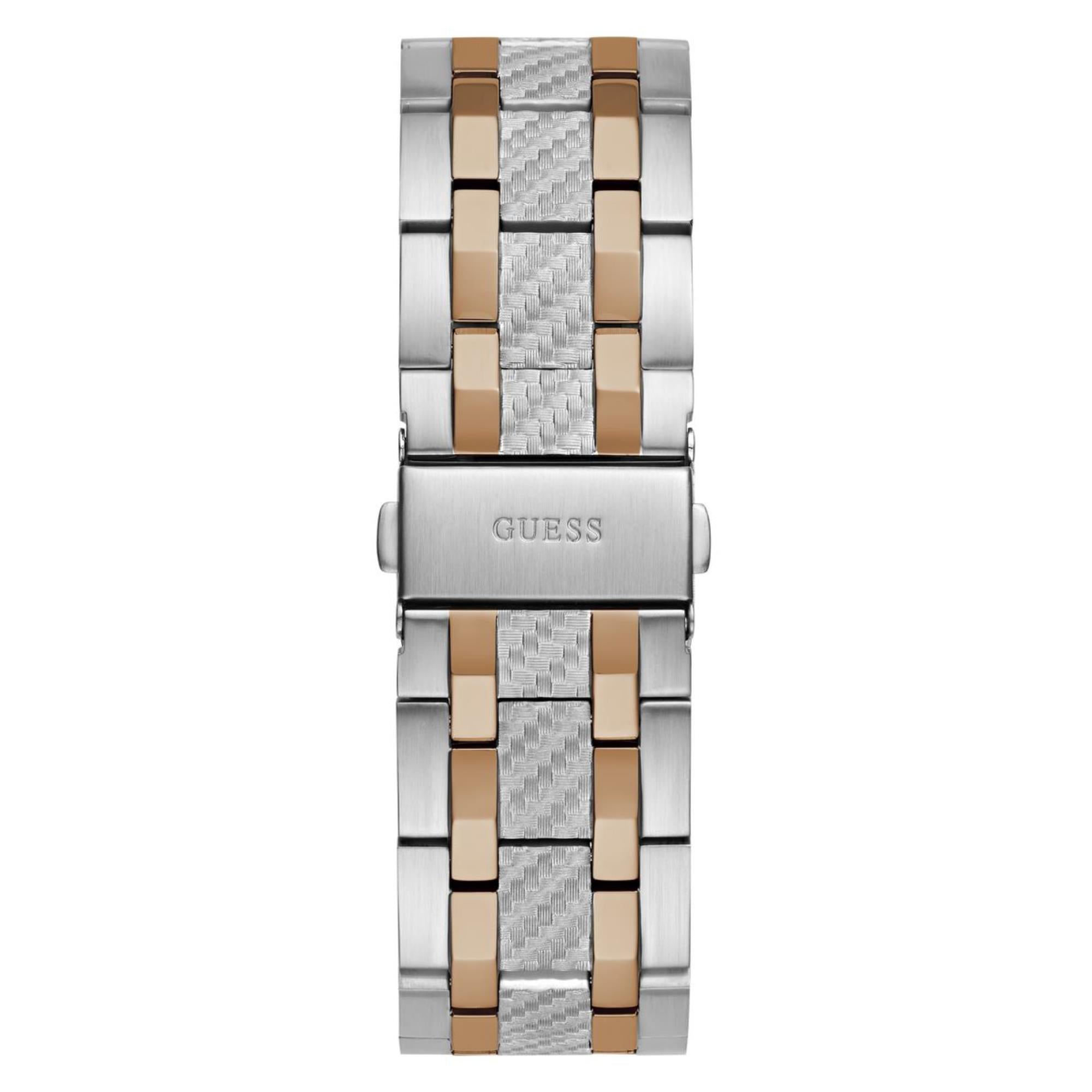 Guess Resistance Blaues Zifferblatt Edelstahlarmband Herren Uhr GW0714G3