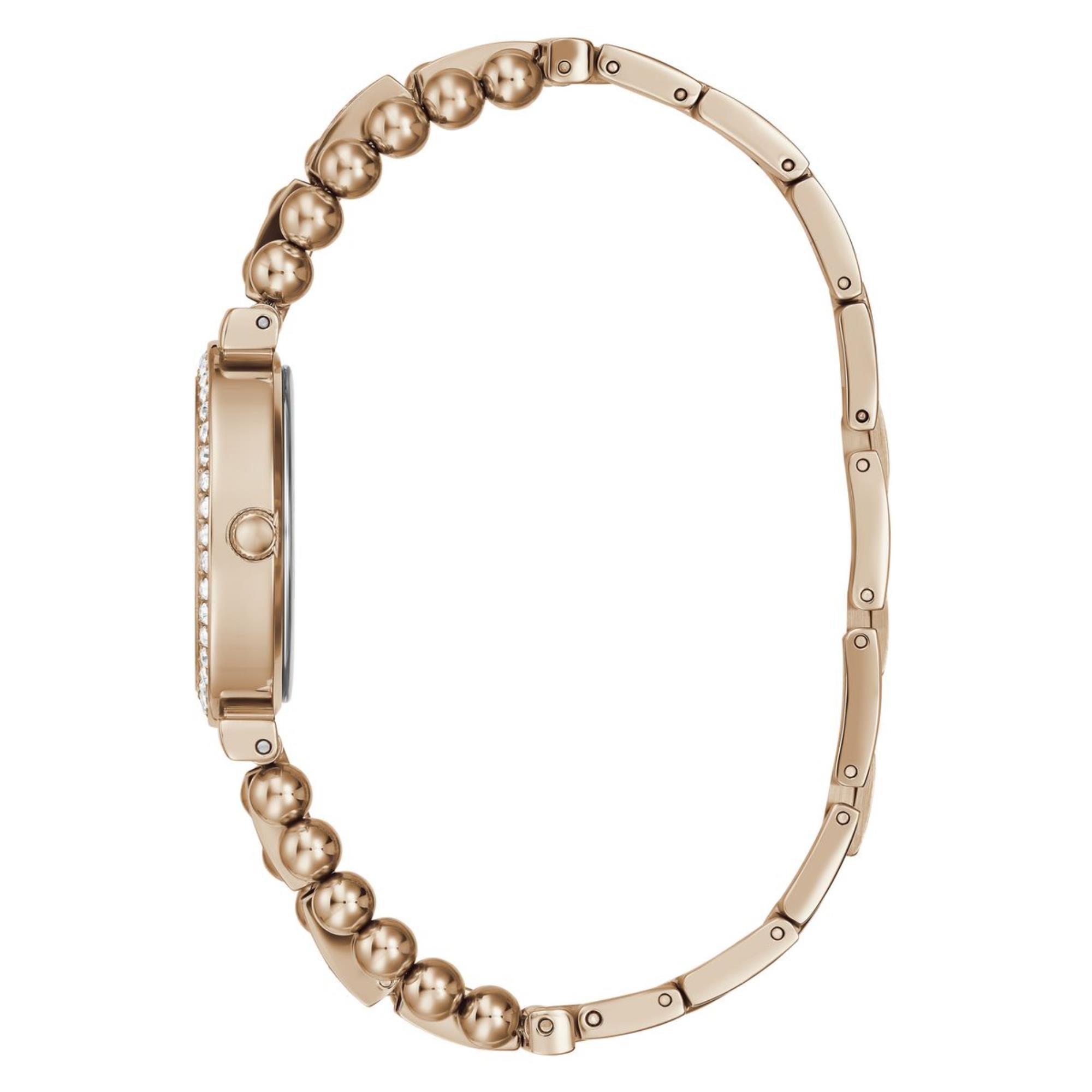 Guess Gala Weißes Zifferblatt Edelstahlarmband Damen Uhr GW0401L3