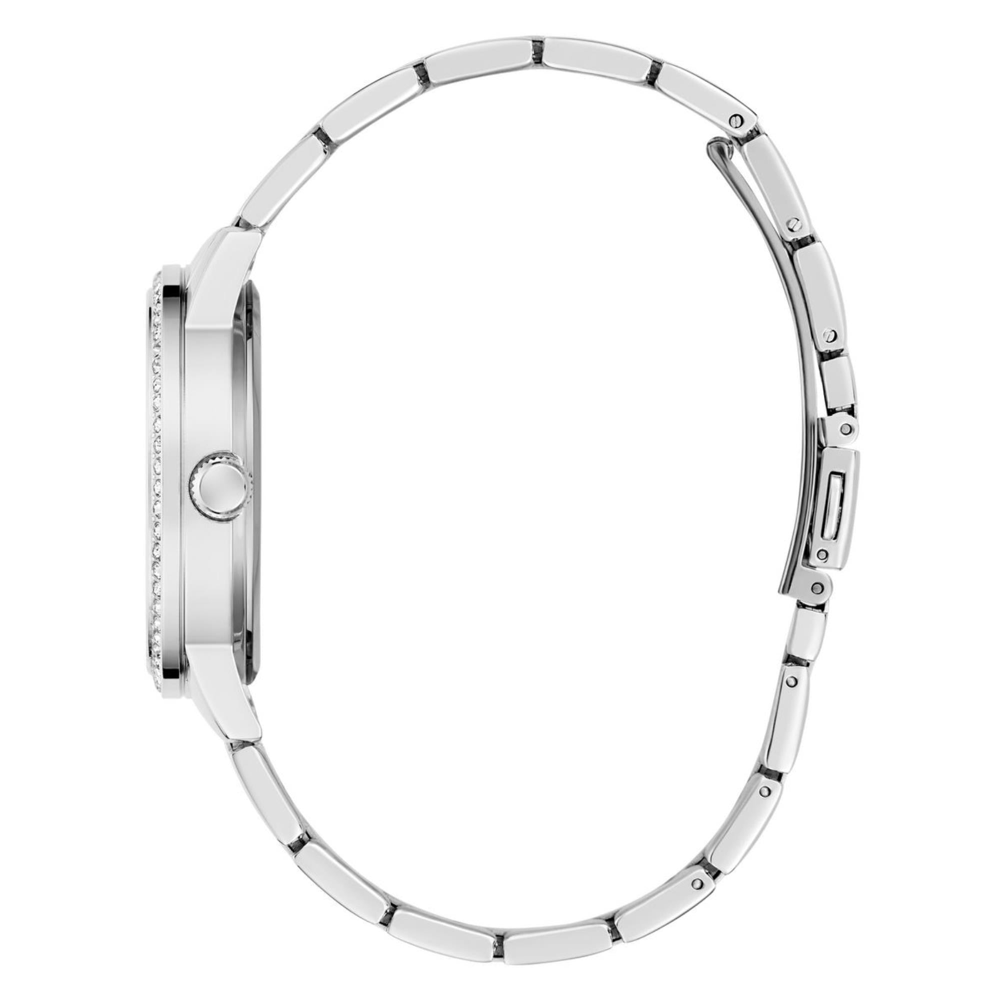 Guess Petal 40th Anniversary Silver Dial Stainless Steel Strap Women's Watch GW0747L1