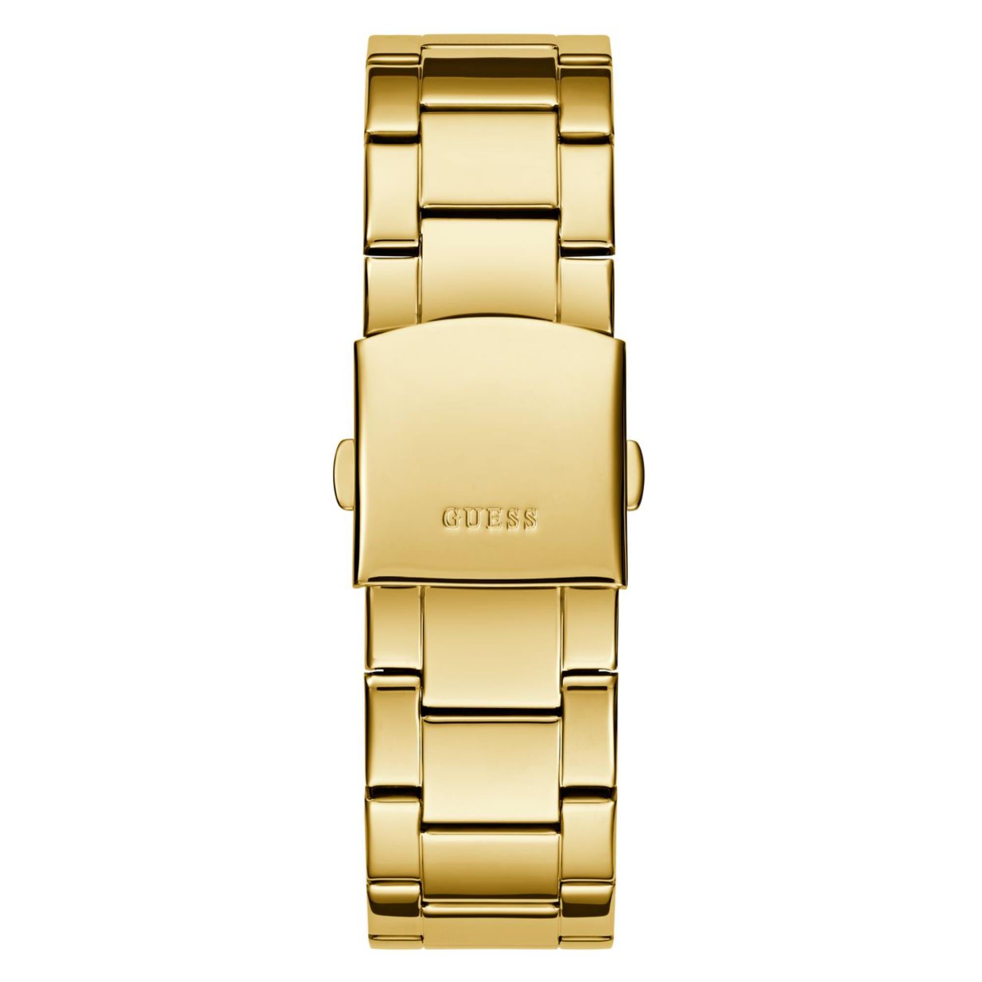 Guess Classic schwarzes Zifferblatt Edelstahlarmband Herren Uhr GW0900G3