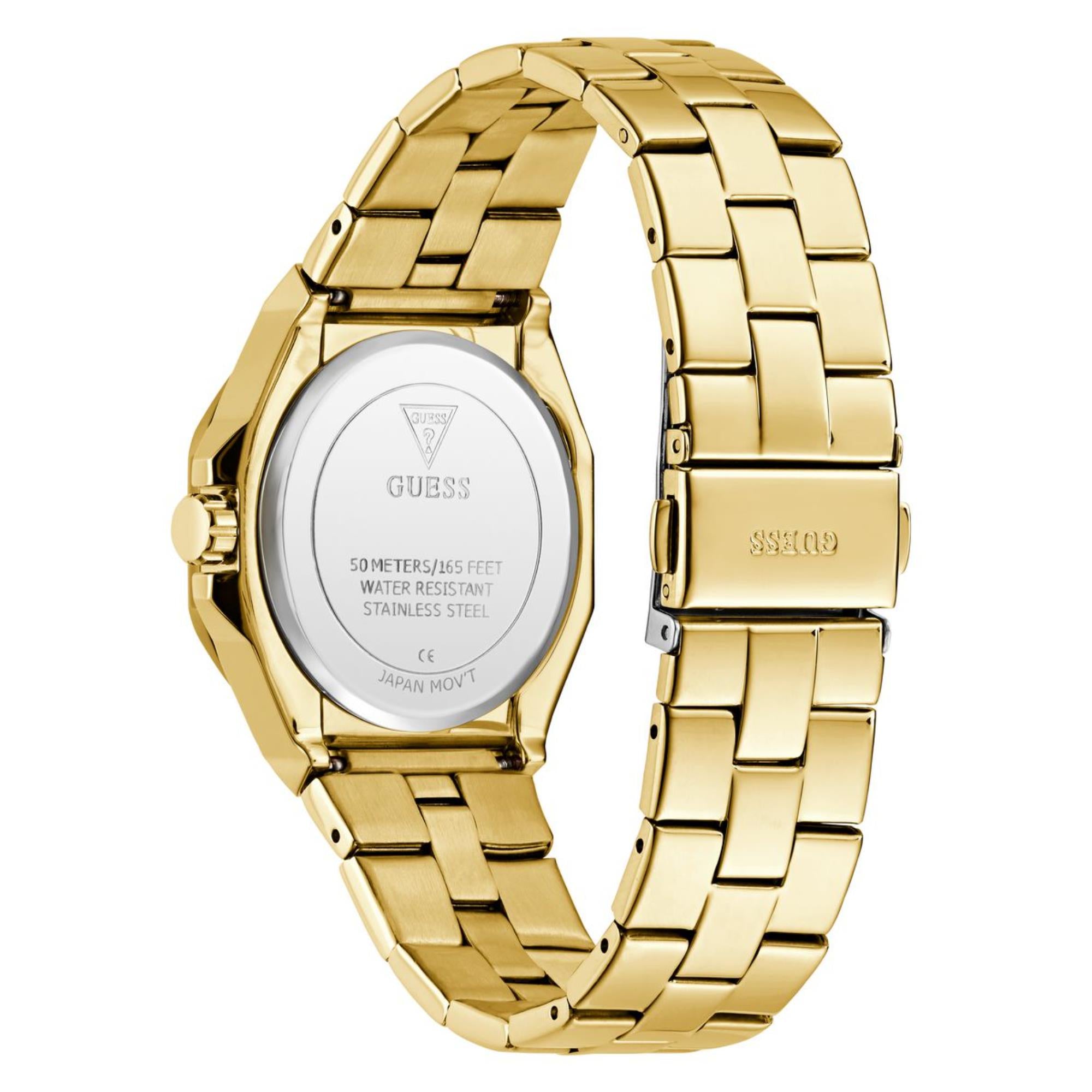Guess Empress Green Dial Stainless Steel Strap Women's Watch GW0873L2