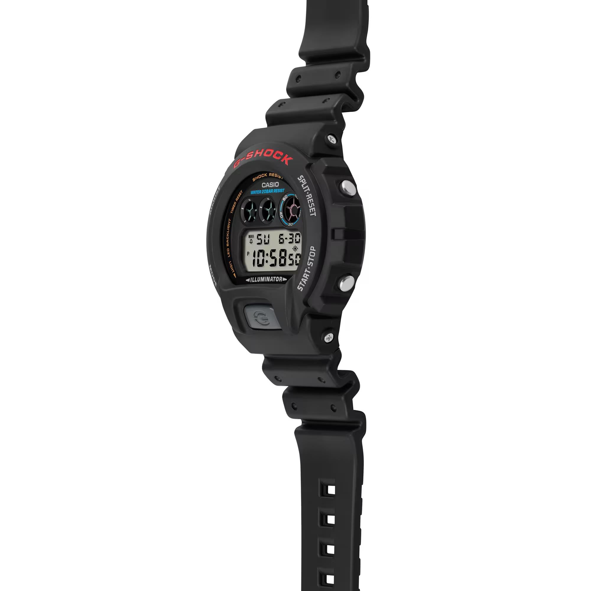Casio G-Shock Classic Digital Schwarzes Harzarmband Herren Uhr DW-6900U-1ER