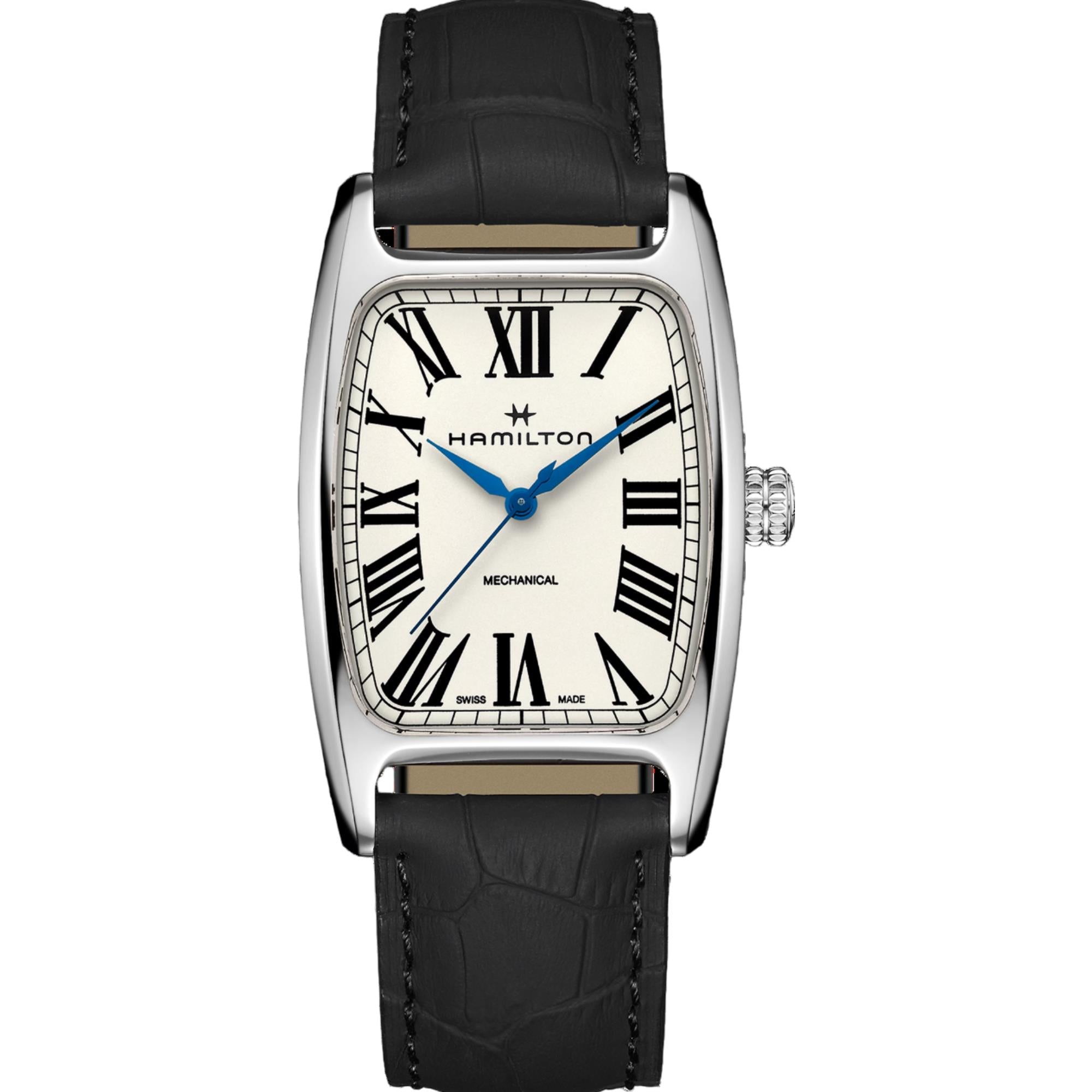 Hamilton American Classic 34mm White Dial Leather Ladies Mechanical Watch H13519711