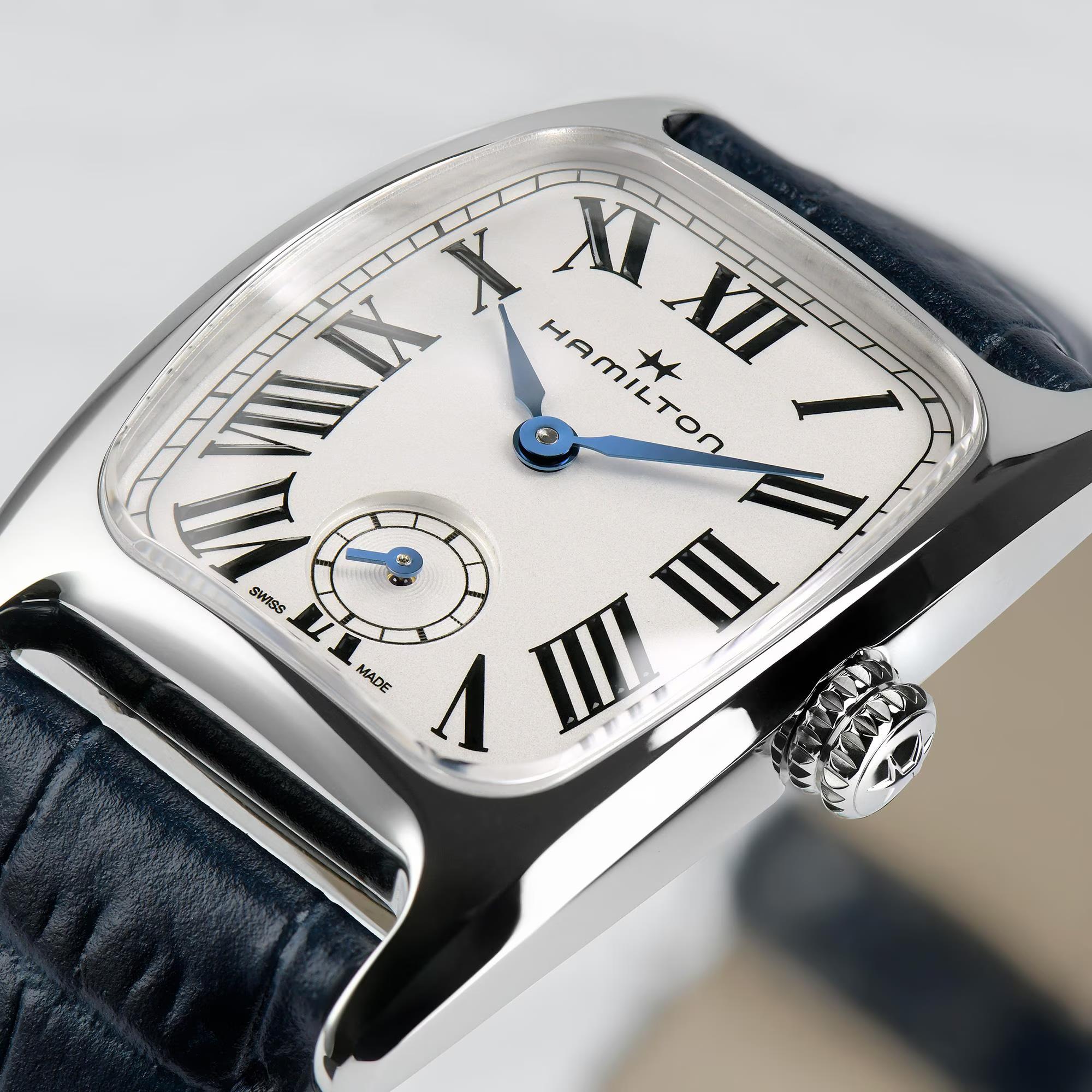 Hamilton American Classic 24mm Small Second White Dial Leather Ladies Quartz Watch H13321611