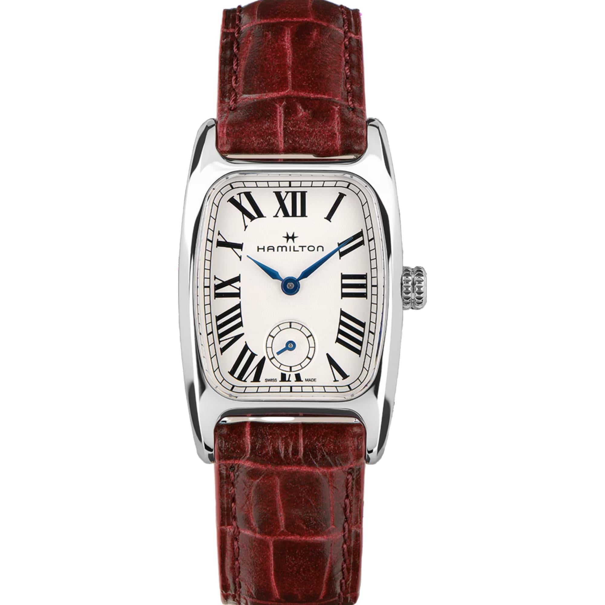 Hamilton American Classic 24mm Kleine Sekunde Weißes Zifferblatt Leder Damen Quarz Uhr H13321811