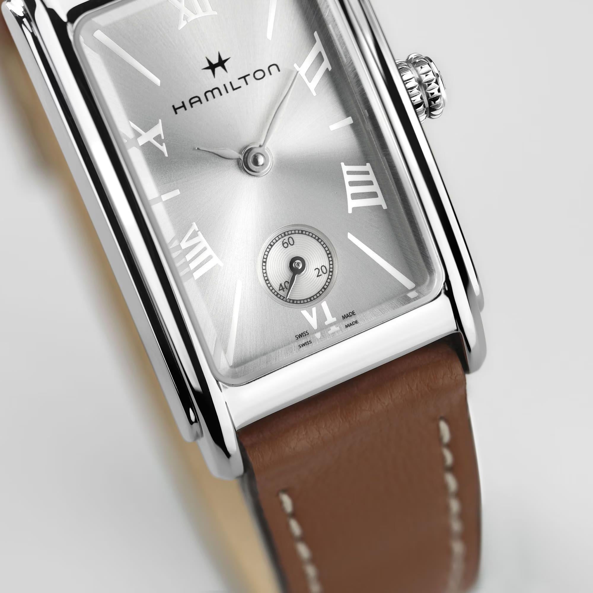 Hamilton American Classic 19mm Silver Dial Leather Ladies Quartz Watch H11221550