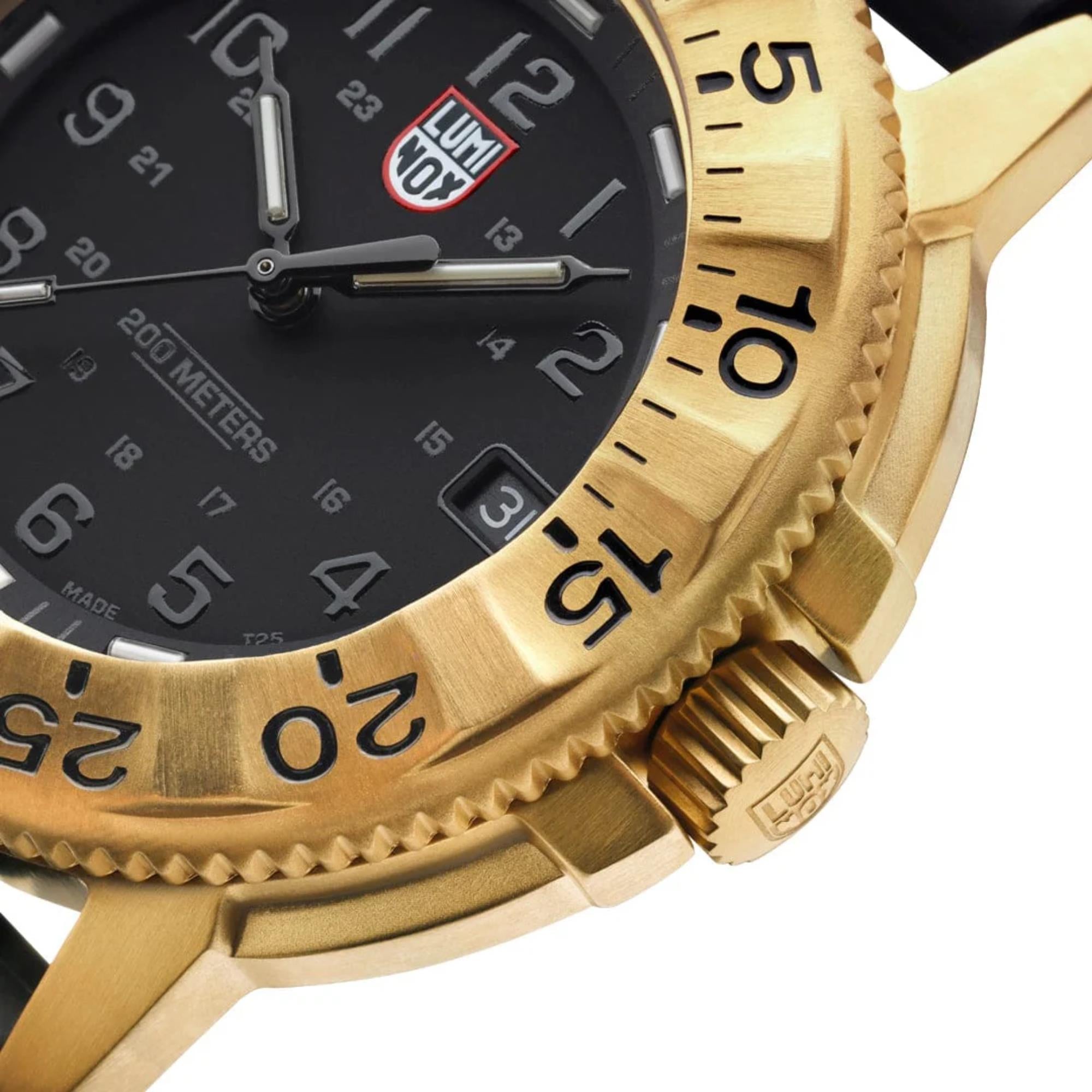Luminox Navy Seal Foundation Series Quartz Black Dial Rubber Strap Men's Watch XS.3221.NSF
