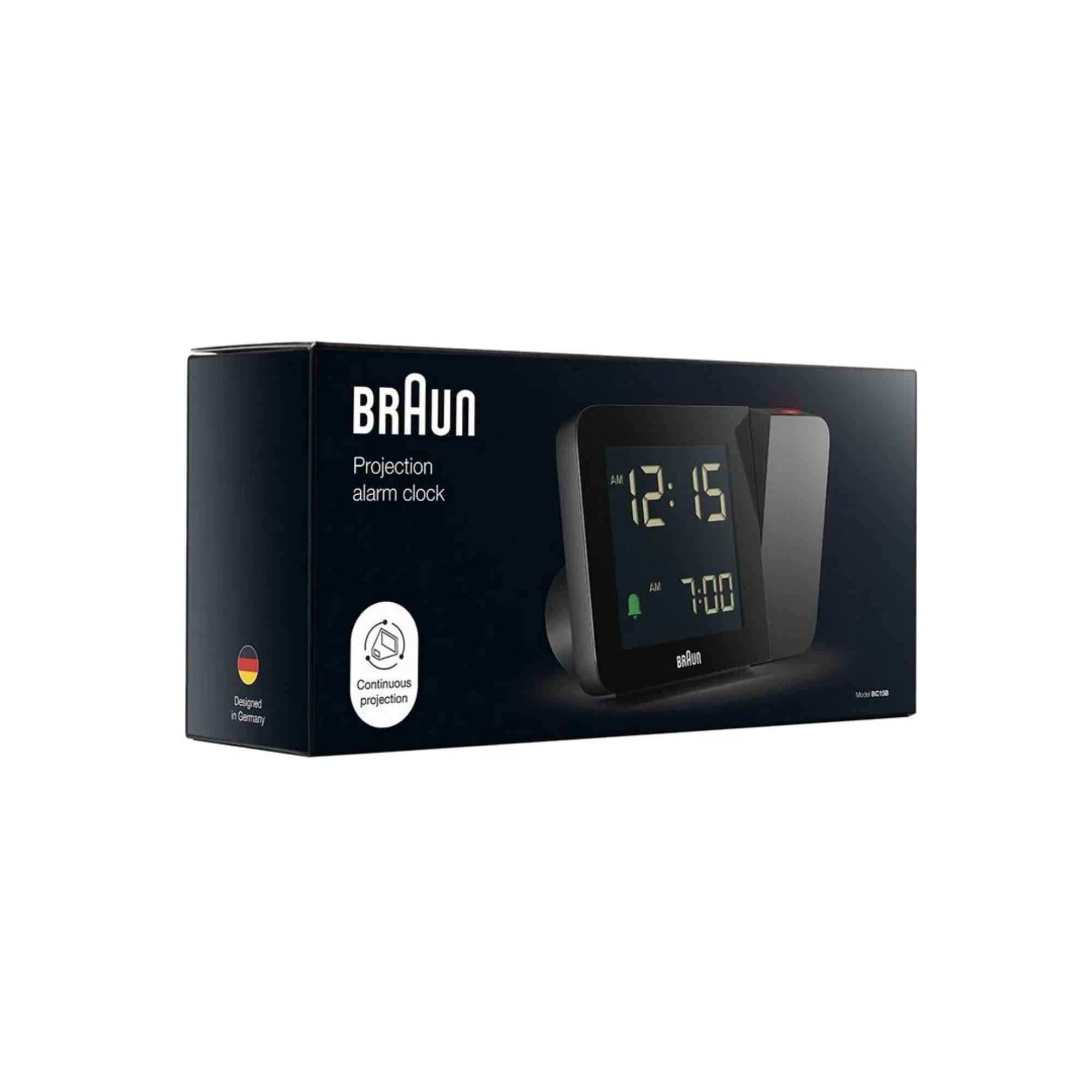 Braun Schwarze Digitale Projektionswecker BC15BUK