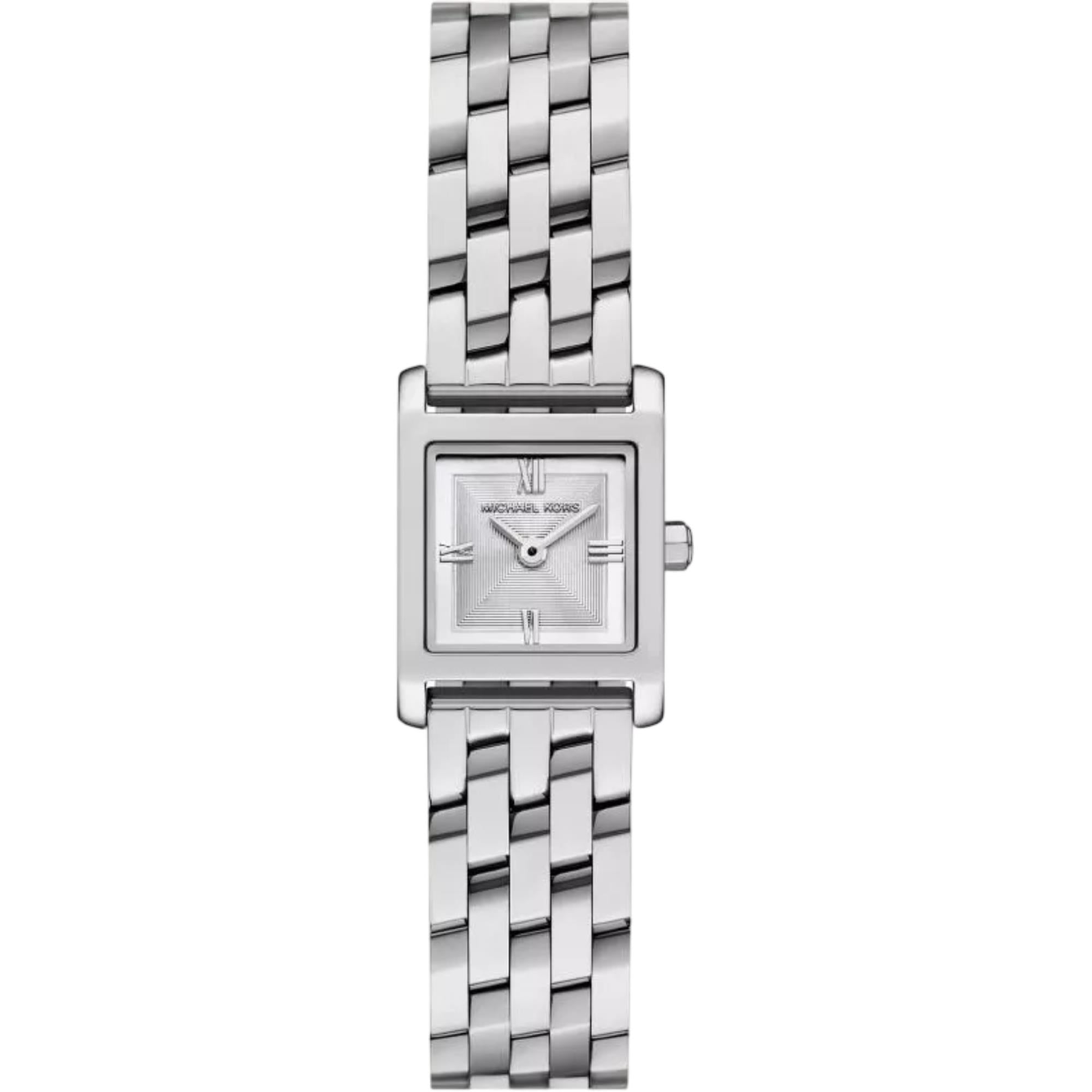Michael Kors Georgie Quarz Silber Zifferblatt Stahlarmband Damen Uhr MK4933