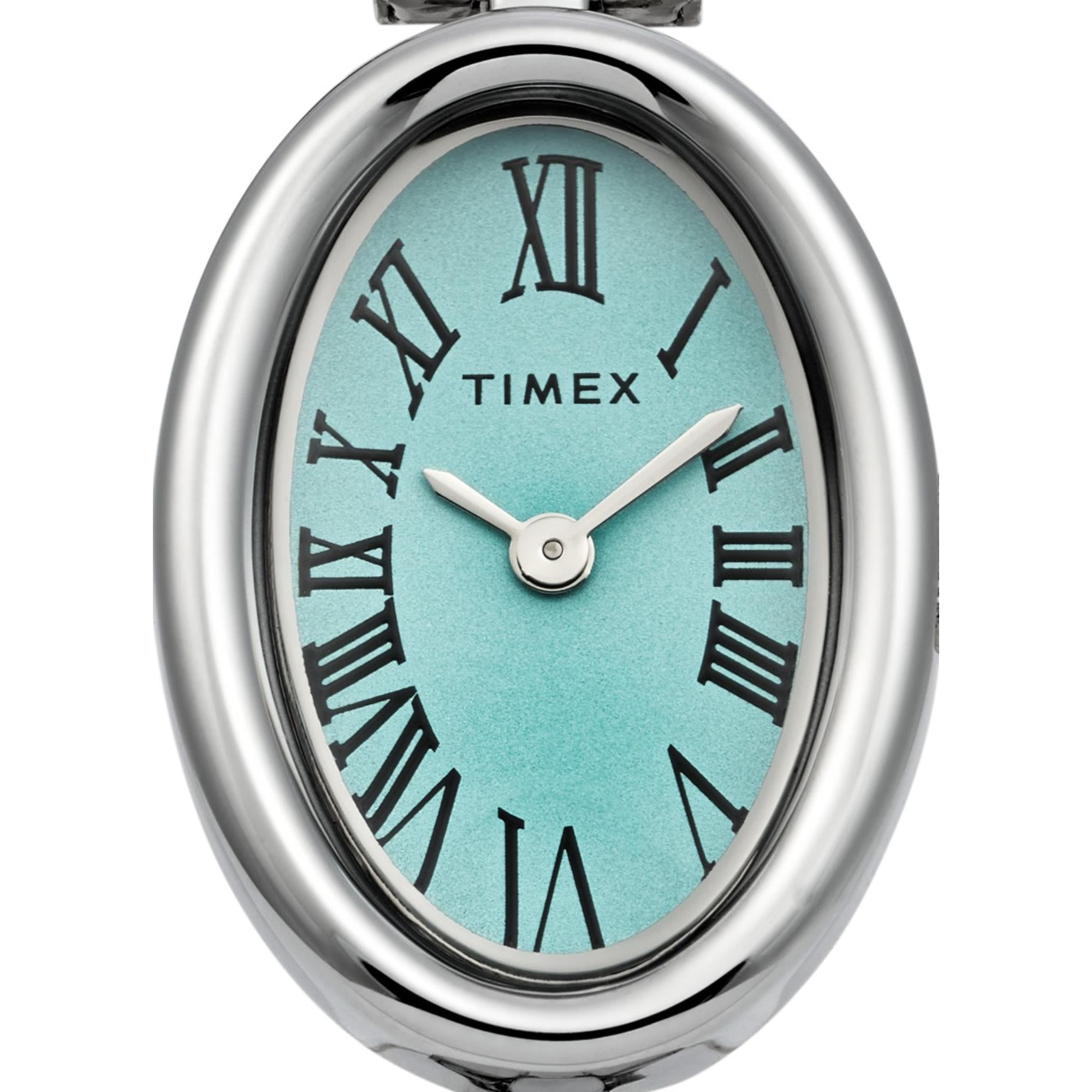 Timex Trend 19mm Turquoise Dial Steel Ladies Quartz Watch TW2Y26600