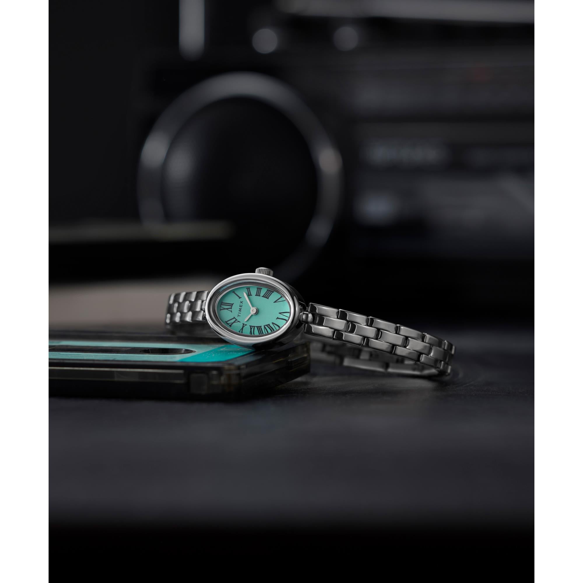 Timex Trend 19mm Turquoise Dial Steel Ladies Quartz Watch TW2Y26600