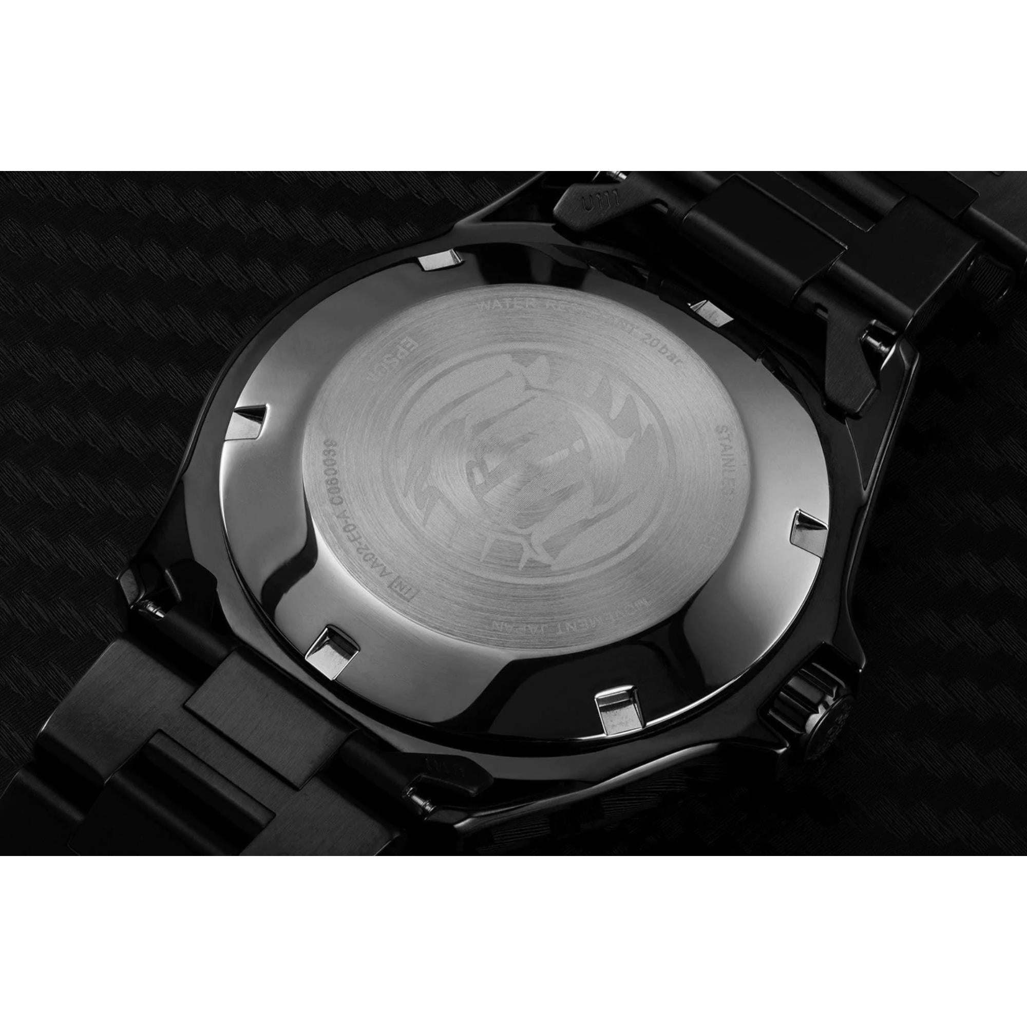 Orient Ray Raven II 41.5mm Black Dial Steel Mens Automatic Watch TAA02003B9