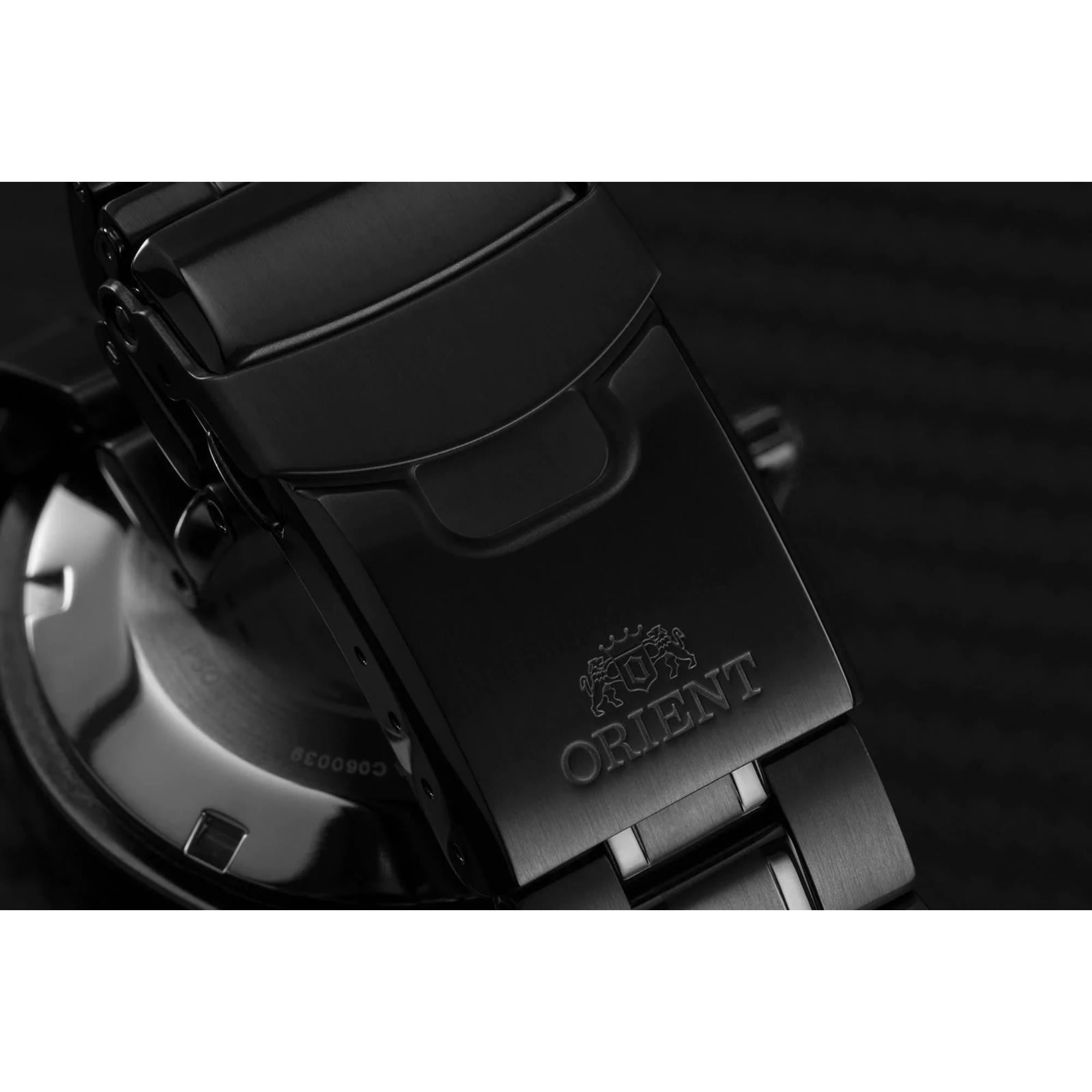 Orient Ray Raven II 41.5mm Black Dial Steel Mens Automatic Watch TAA02003B9
