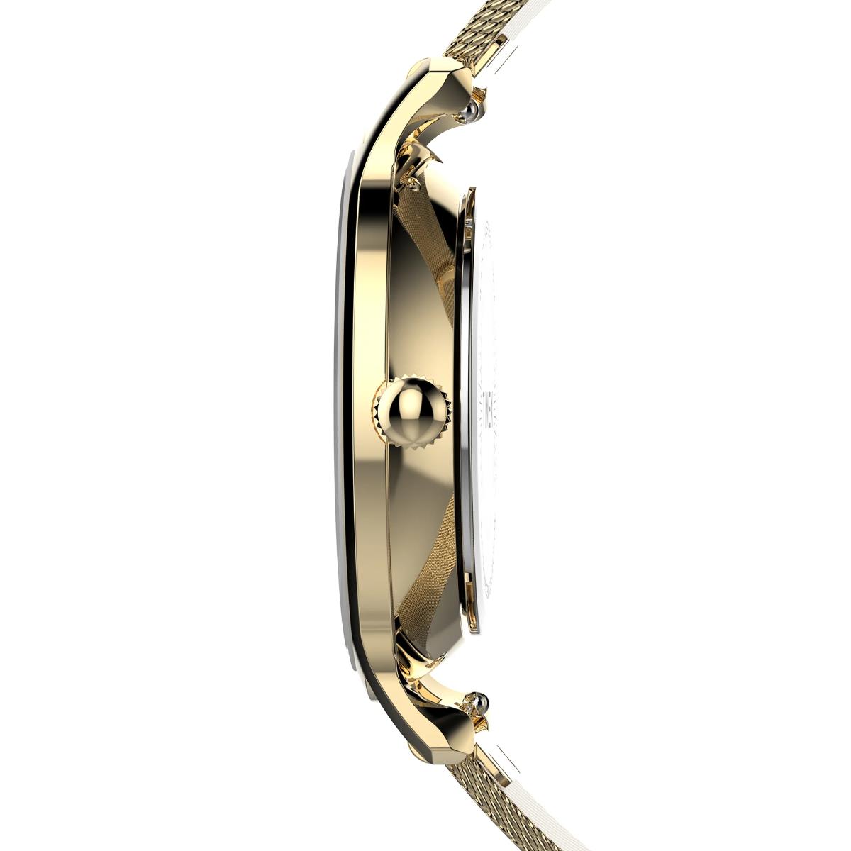 Timex Trend Transcend Gold Tone Dial Steel Strap Women's Watch TW2Y26400