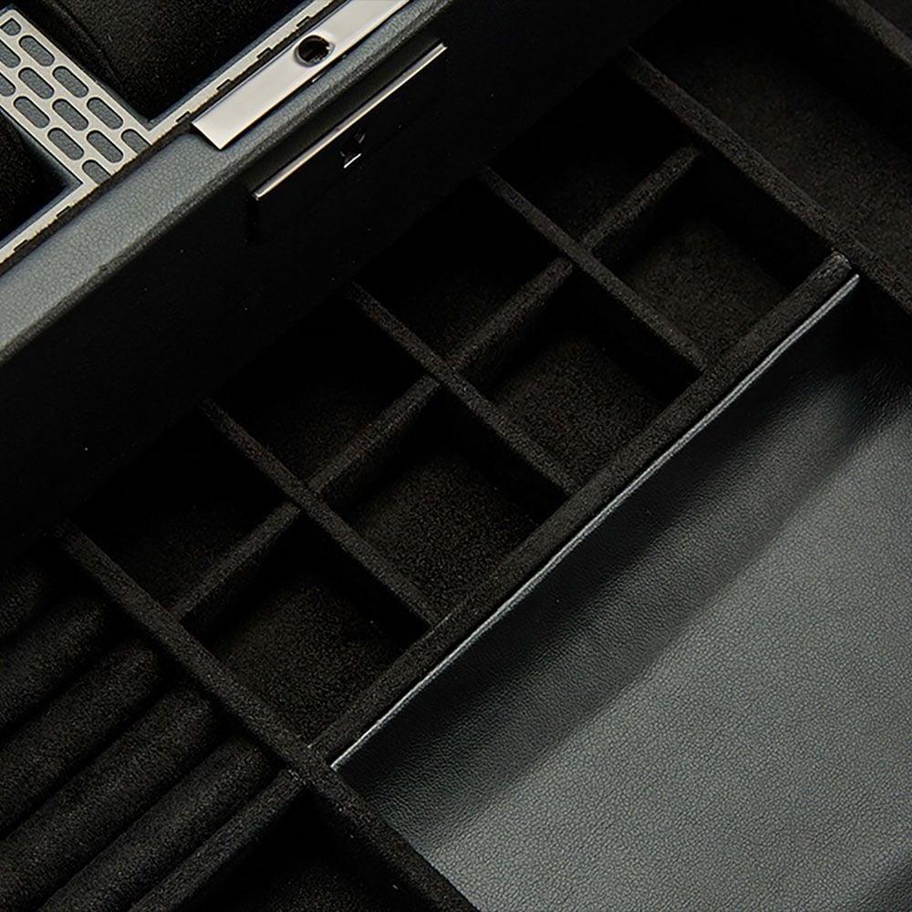 WOLF Axis 10-teiliges Pulverbeschichtetes Uhrenbox mit Schublade 488203