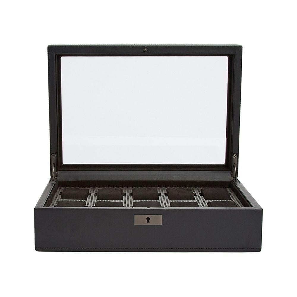 WOLF Axis 10 Piece Powder Coat Watch Box 488103