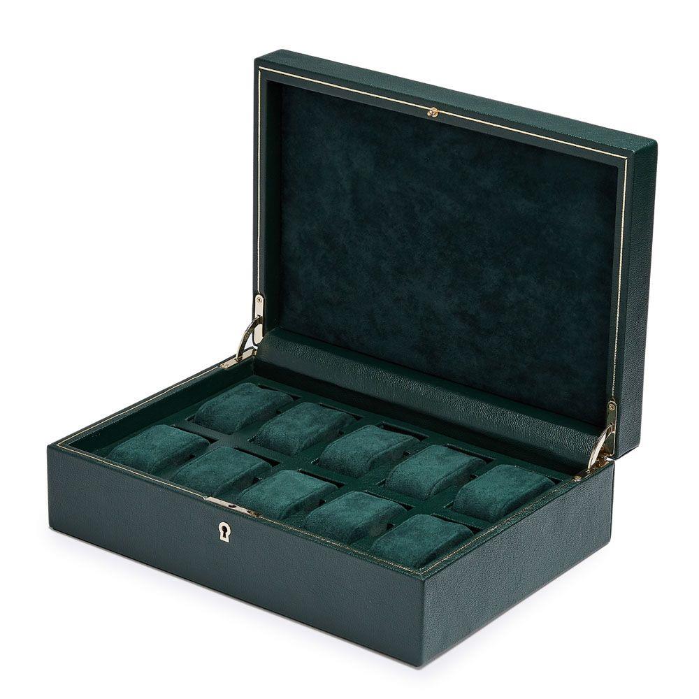 WOLF British Racing 10-teiliges Grünes Uhrenbox 792741