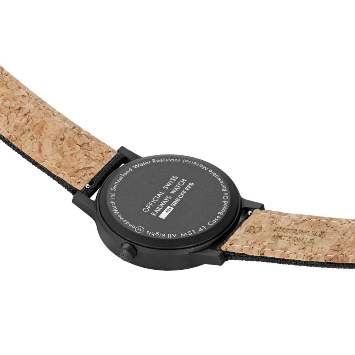Mondaine Essence Solar White Dial Nylon Textile Strap Unisex Watch MS1.41910.LB