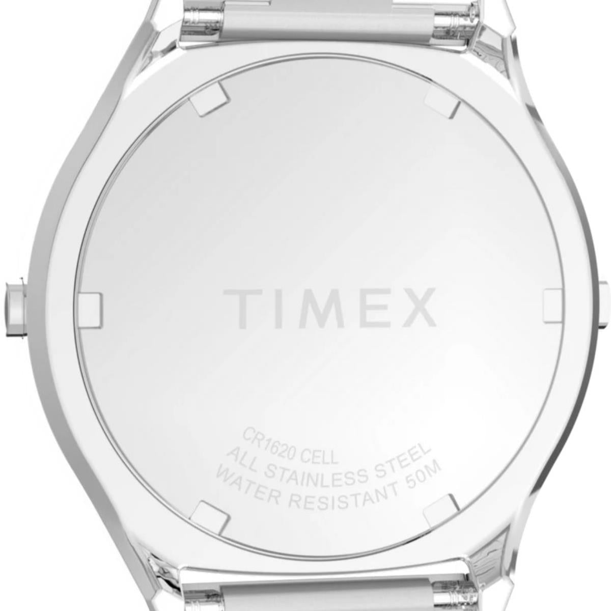 Timex Q 38mm Digital Steel Quartz Watch TW2Y06100