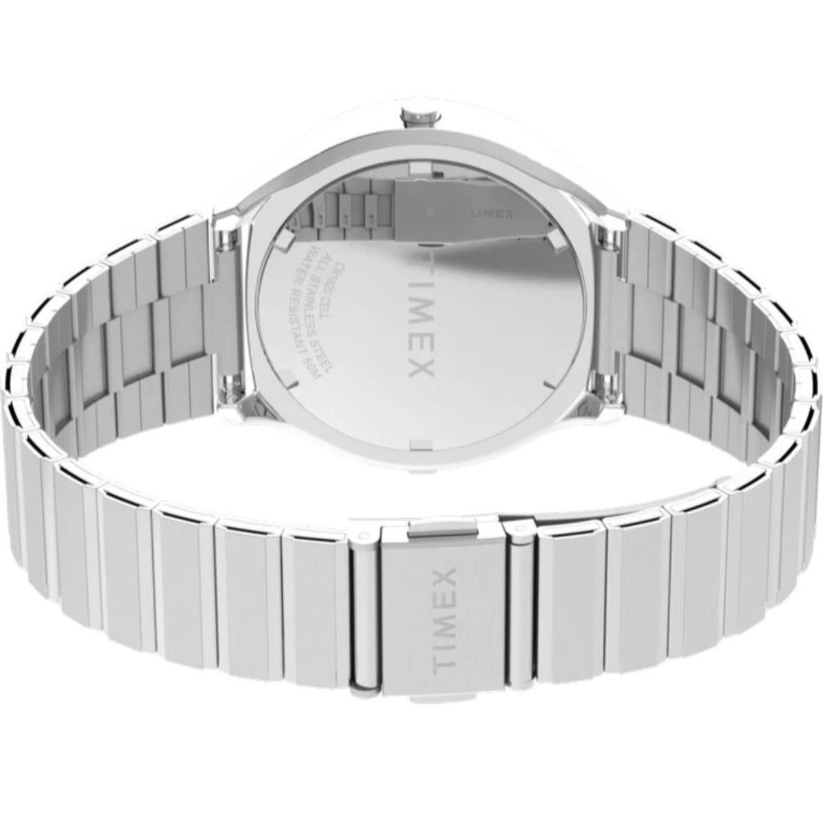 Timex Q 38mm Digital Steel Quartz Watch TW2Y06100