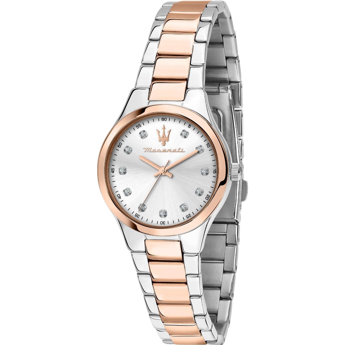Maserati Attrazione Quartz Mother of Pearl Dial Steel Strap Women's Watch R8853151502