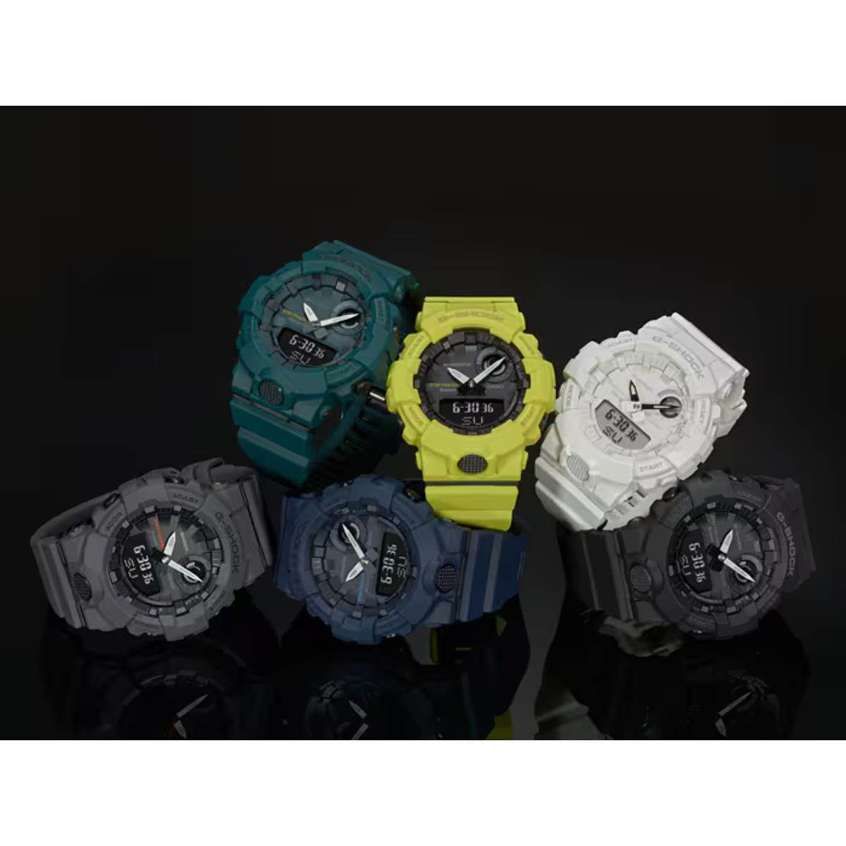 Casio G-Shock Bluetooth Digi-Analogue Black Dial Resin Strap Men's Watch GBA-800-1AER