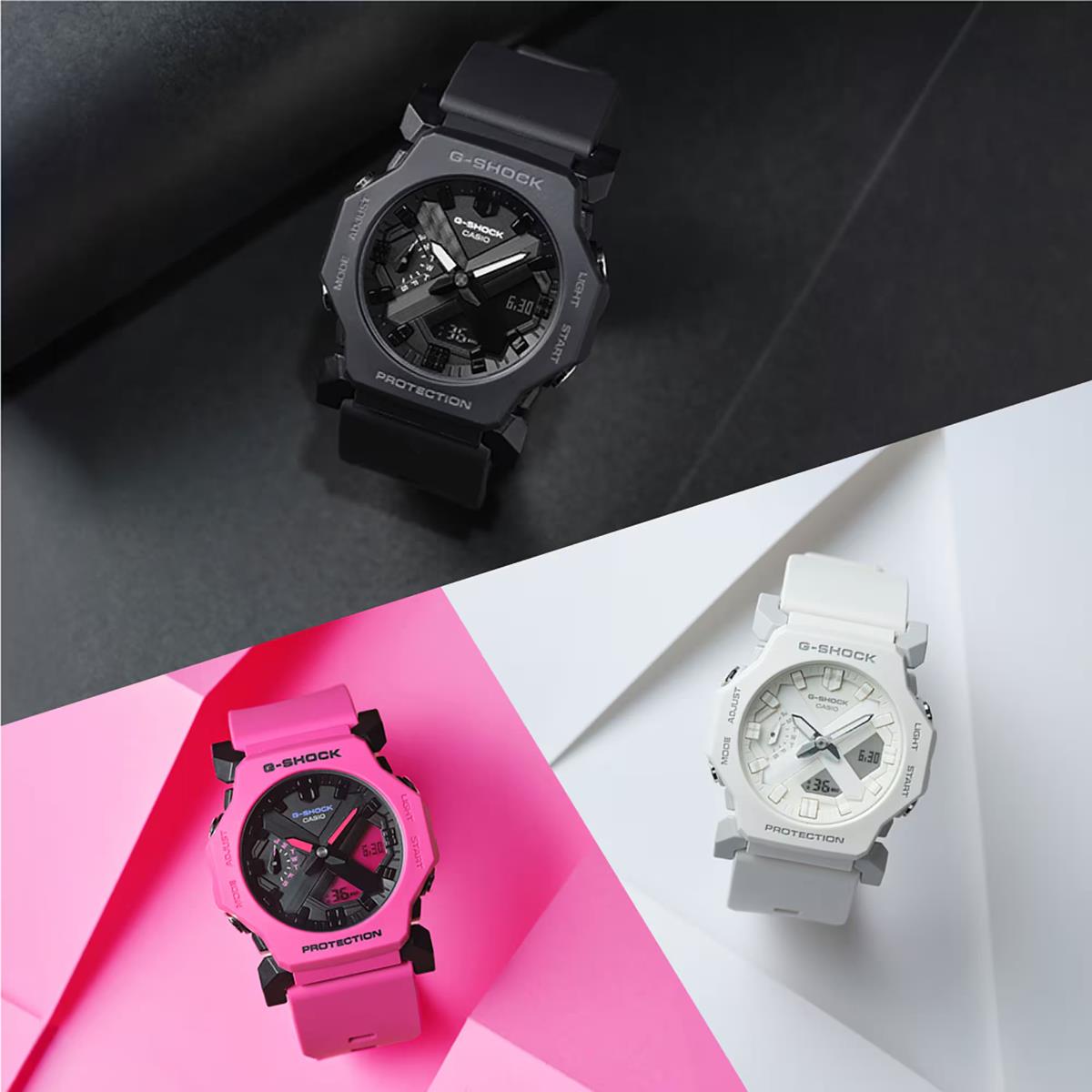Casio G-Shock Classic Digi-Analog Schwarzes Zifferblatt Kunststoffarmband Uhr GA-2300-4AER