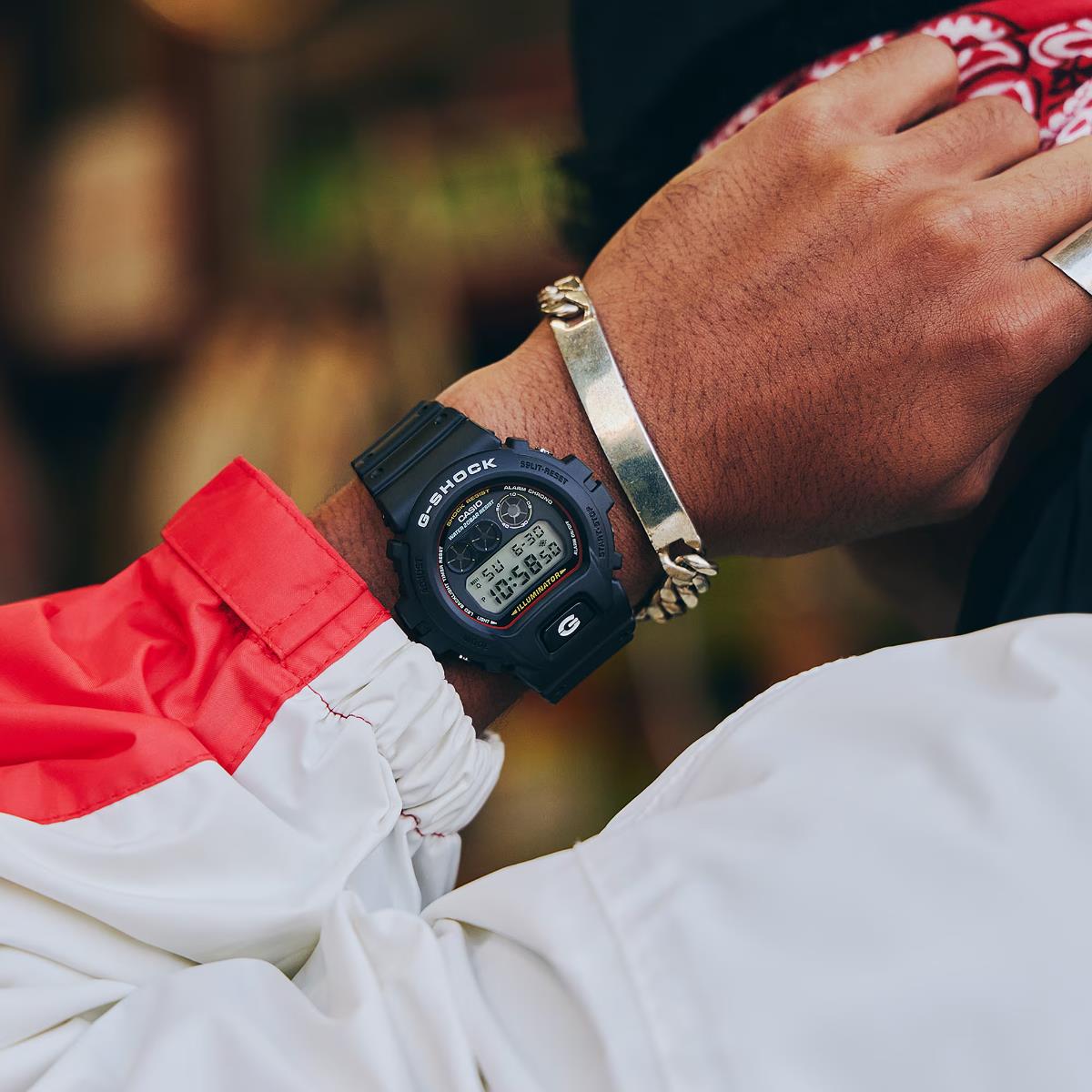 Casio G-Shock 6900 SERIES Black Digital Resin Strap Men's Watch DW-6900RL-1ER