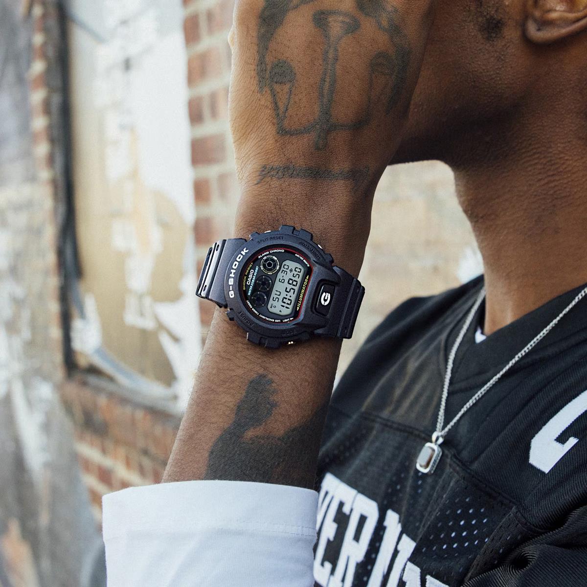 Casio G-Shock 6900 SERIES Black Digital Resin Strap Men's Watch DW-6900RL-1ER