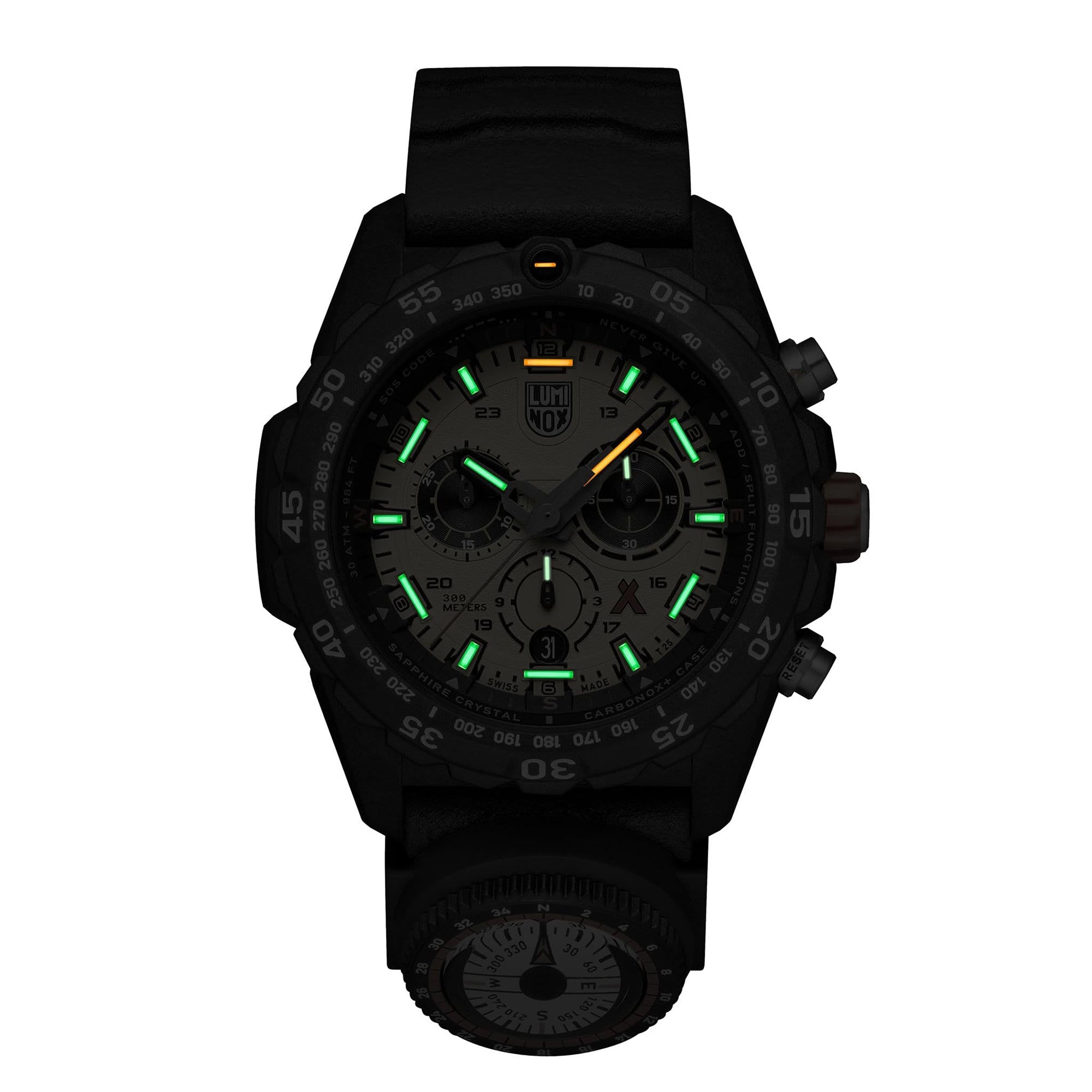 Luminox Bear Grylls Survival Gelbes Zifferblatt Gummi Armband Herren Uhr XB.3745