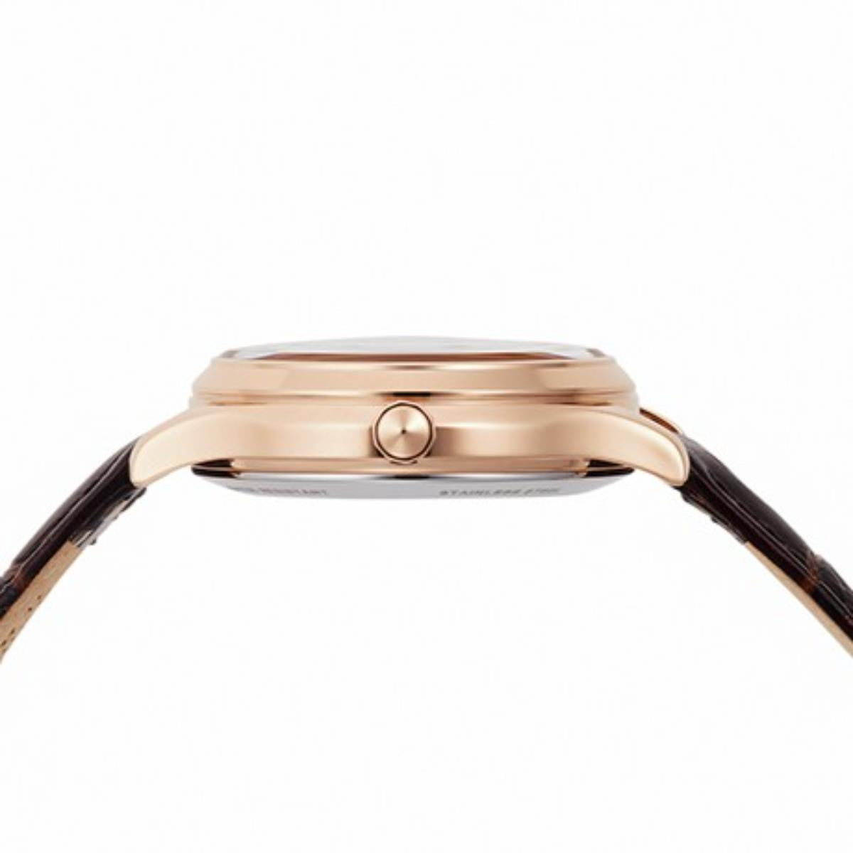 Orient Contemporary 37mm Stella Offenes Herz Silbernes Zifferblatt Leder Damen Automatik Uhr RA-AG0022A30B