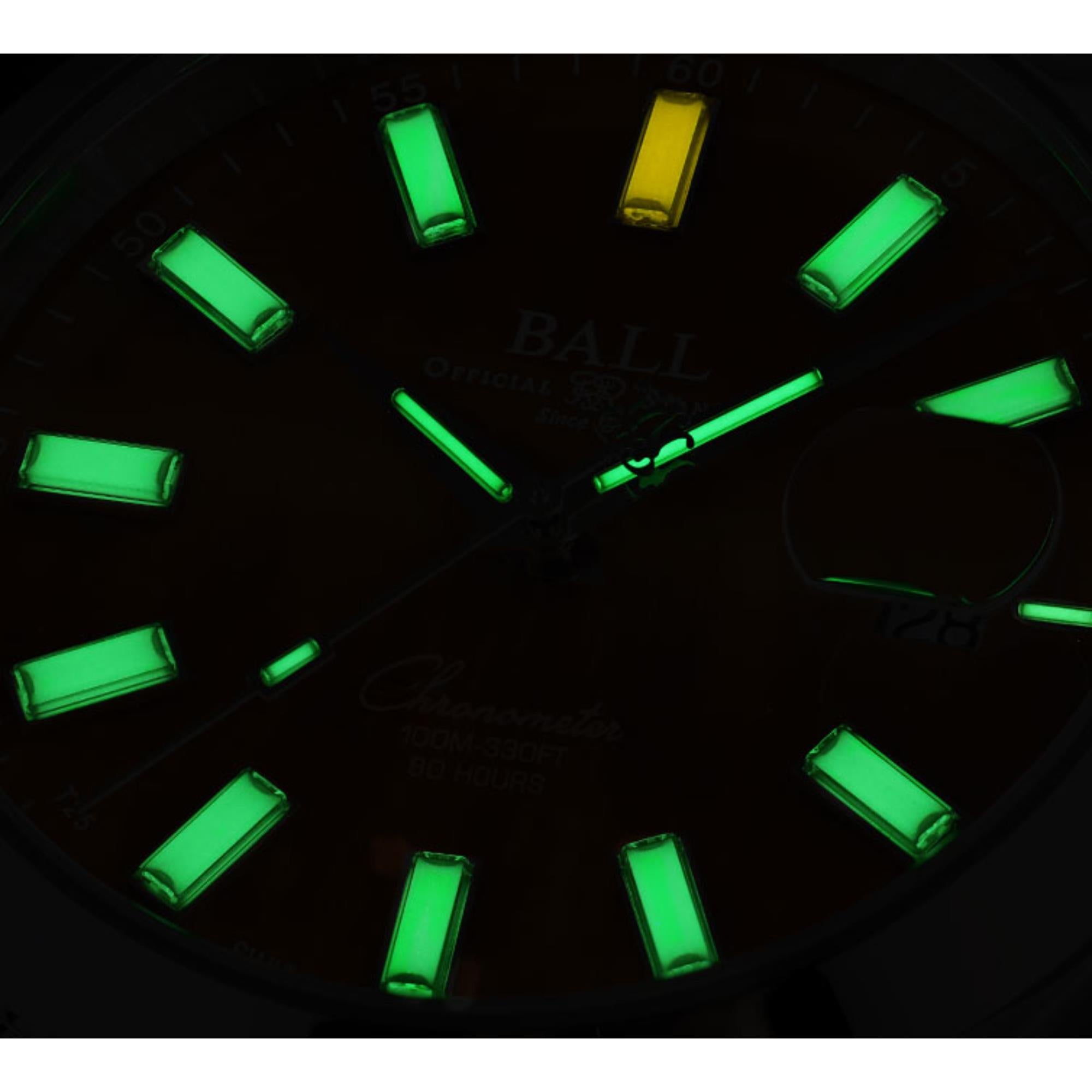 BALL Engineer M 43mm Limited Edition Marvelight Amazing Grace Green Dial Steel Mens Automatic Watch NM2128C-S5CJ-MAL