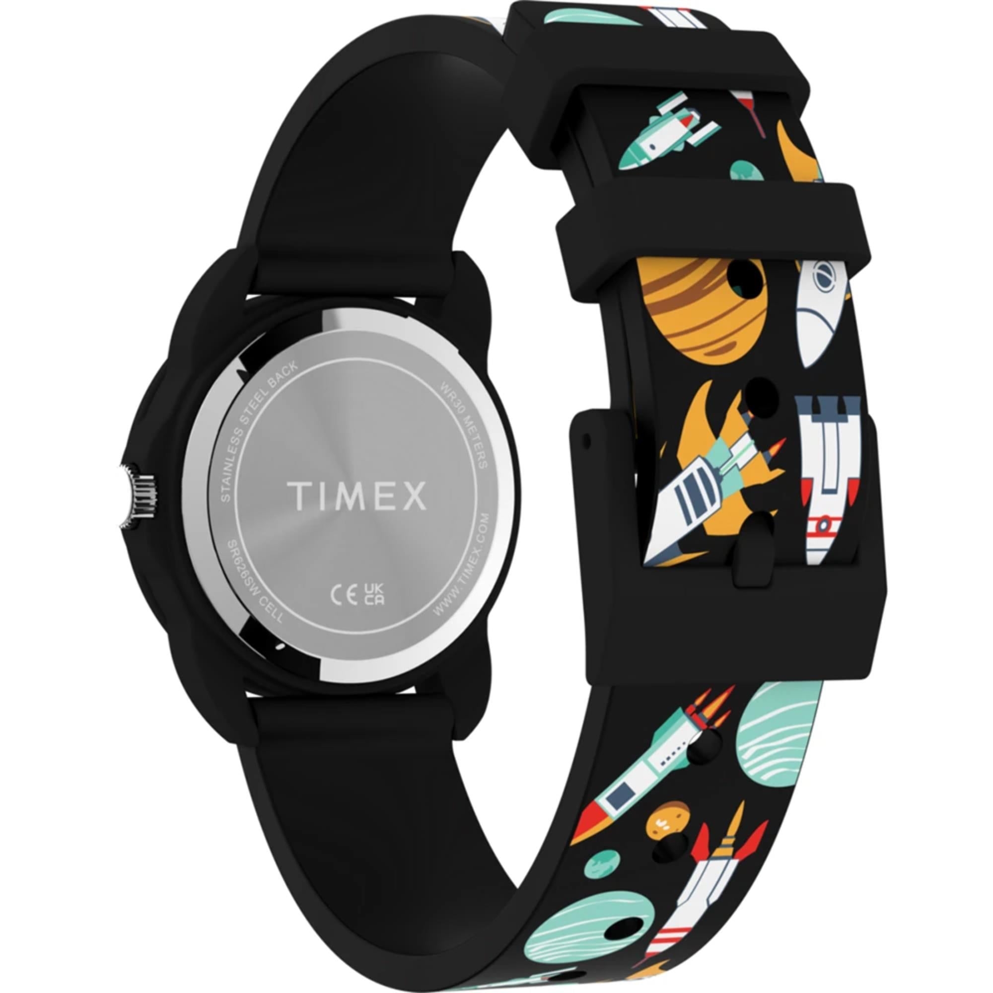 Timex Kids Time 30mm White Dial Silicone Kids Quartz Watch TW2Y59800