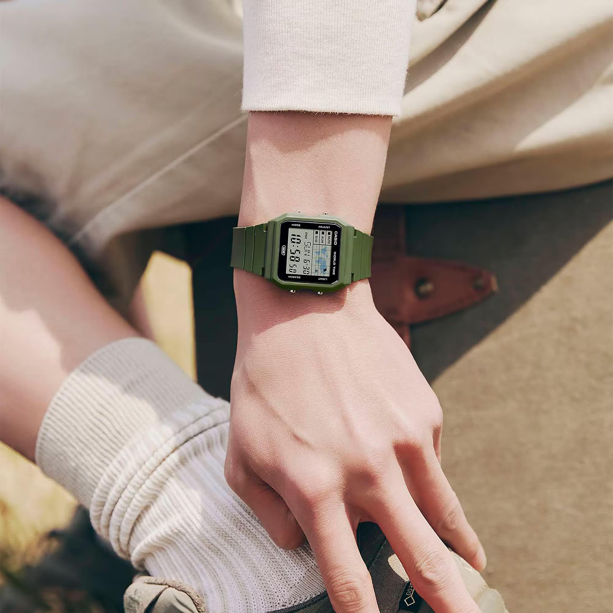 Casio Vintage Digitales Harzarmband Uhr LF-30W-3AE