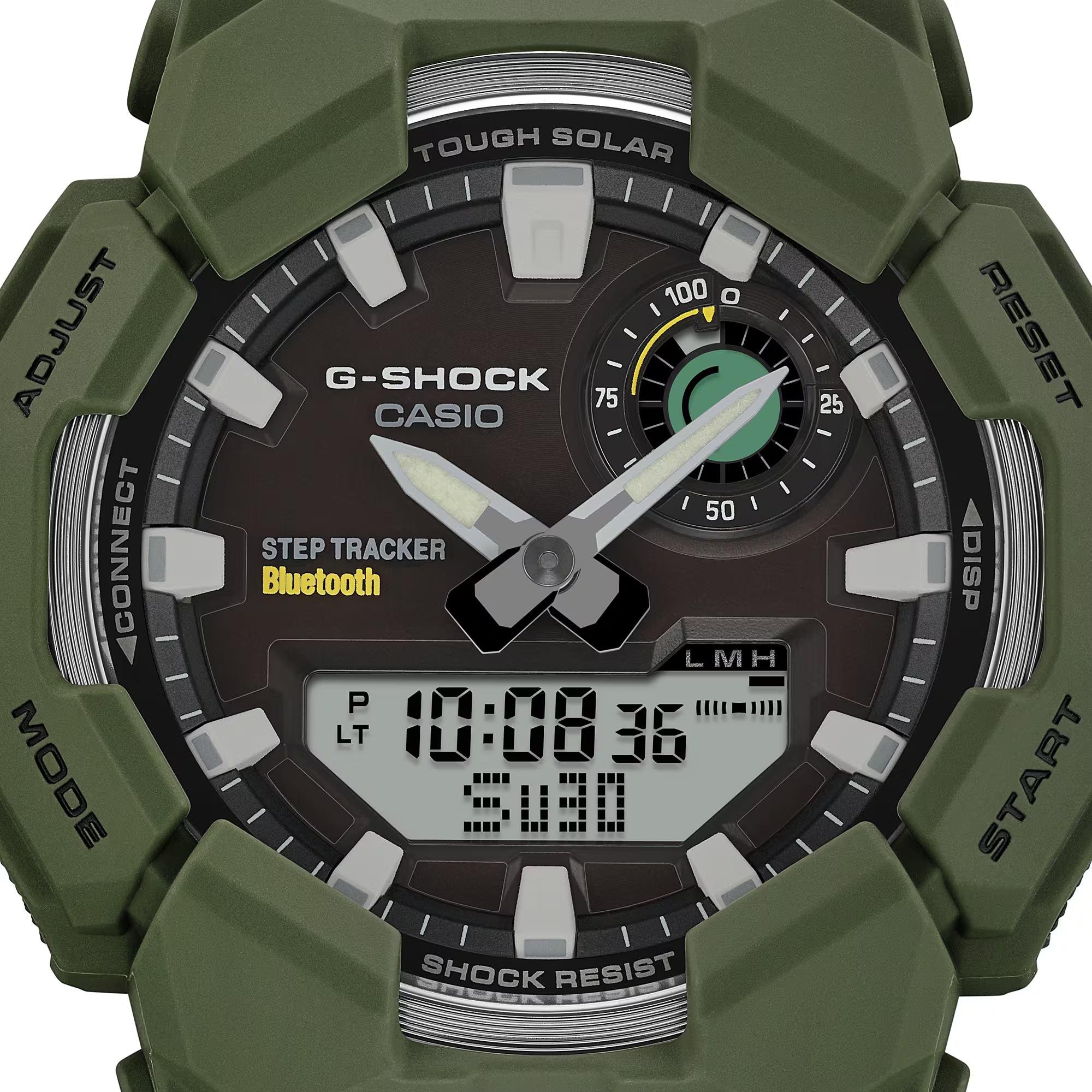 Casio G-Shock Solar Bluetooth Grüne Digi-Analoge Harzarmband Herren Uhr GA-B010-3AER