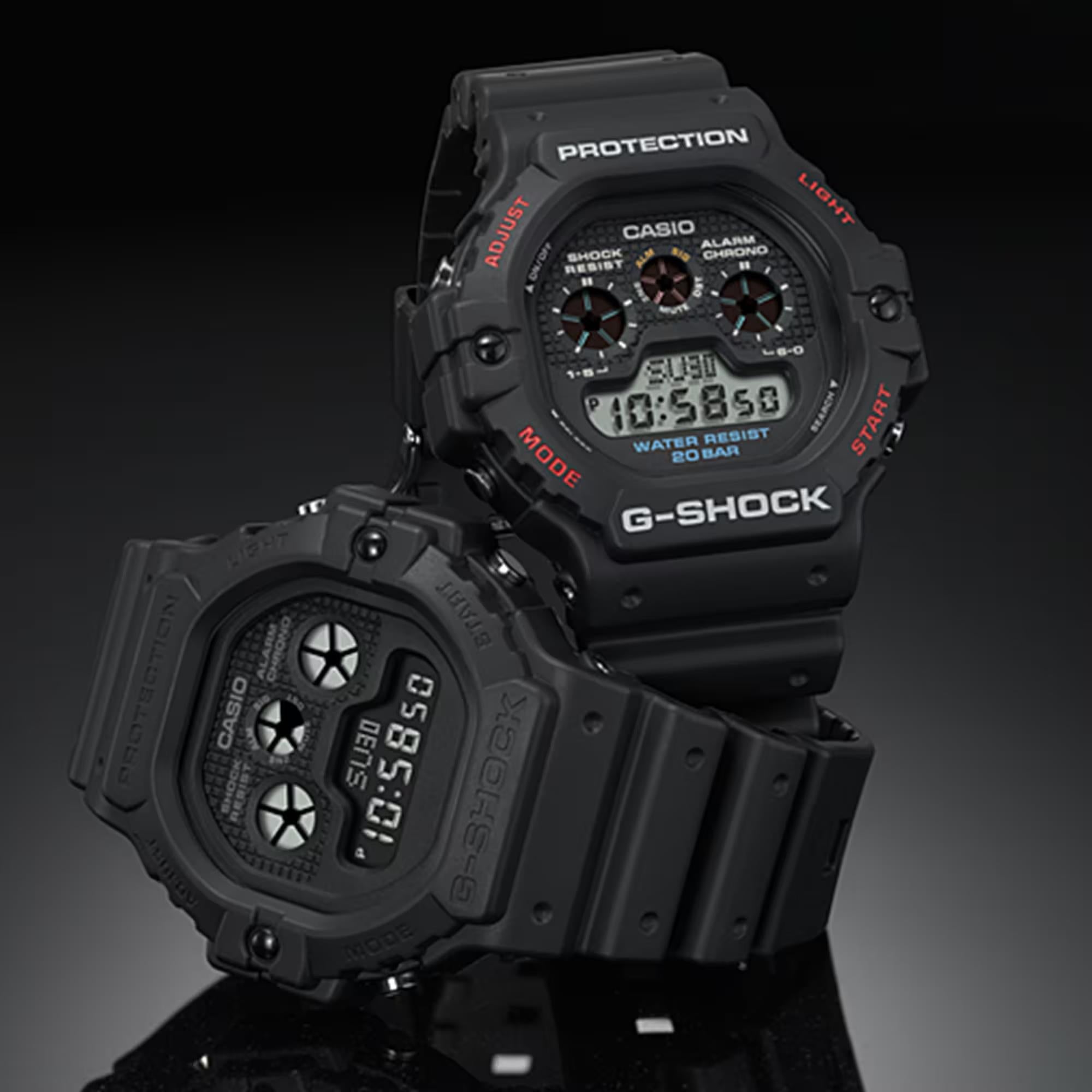 Casio G-Shock Schwarze Digitale Harzarmband Herren Uhr DW-5900U-1ER