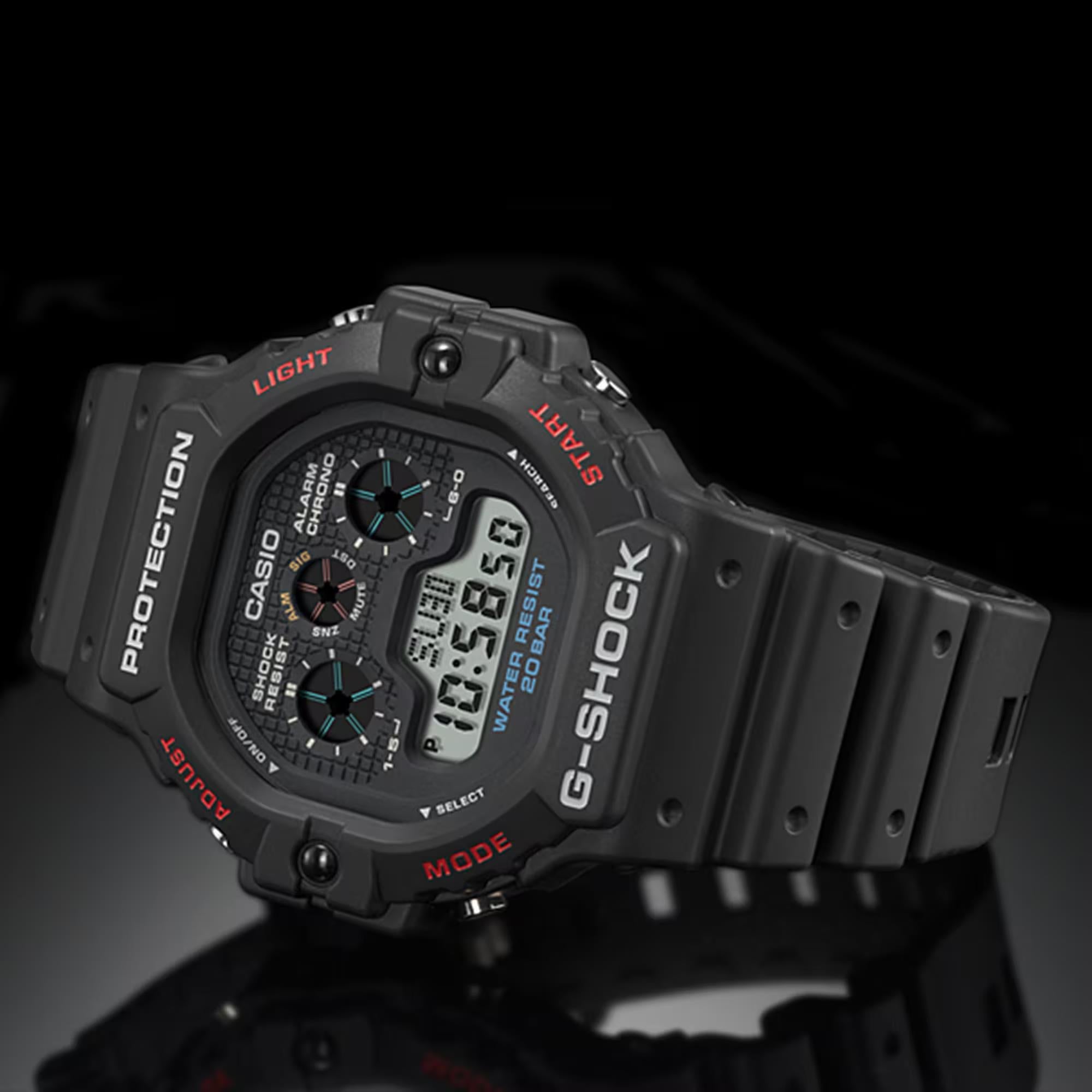Casio G-Shock Schwarze Digitale Harzarmband Herren Uhr DW-5900U-1ER